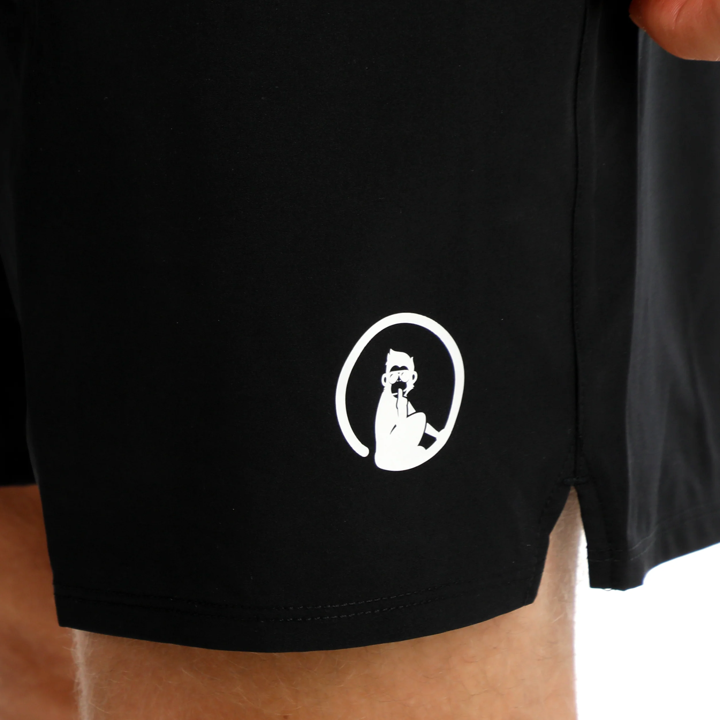 Challenger 2in1 7inch Shorts Herren-Schwarz,Weiß - Image 10