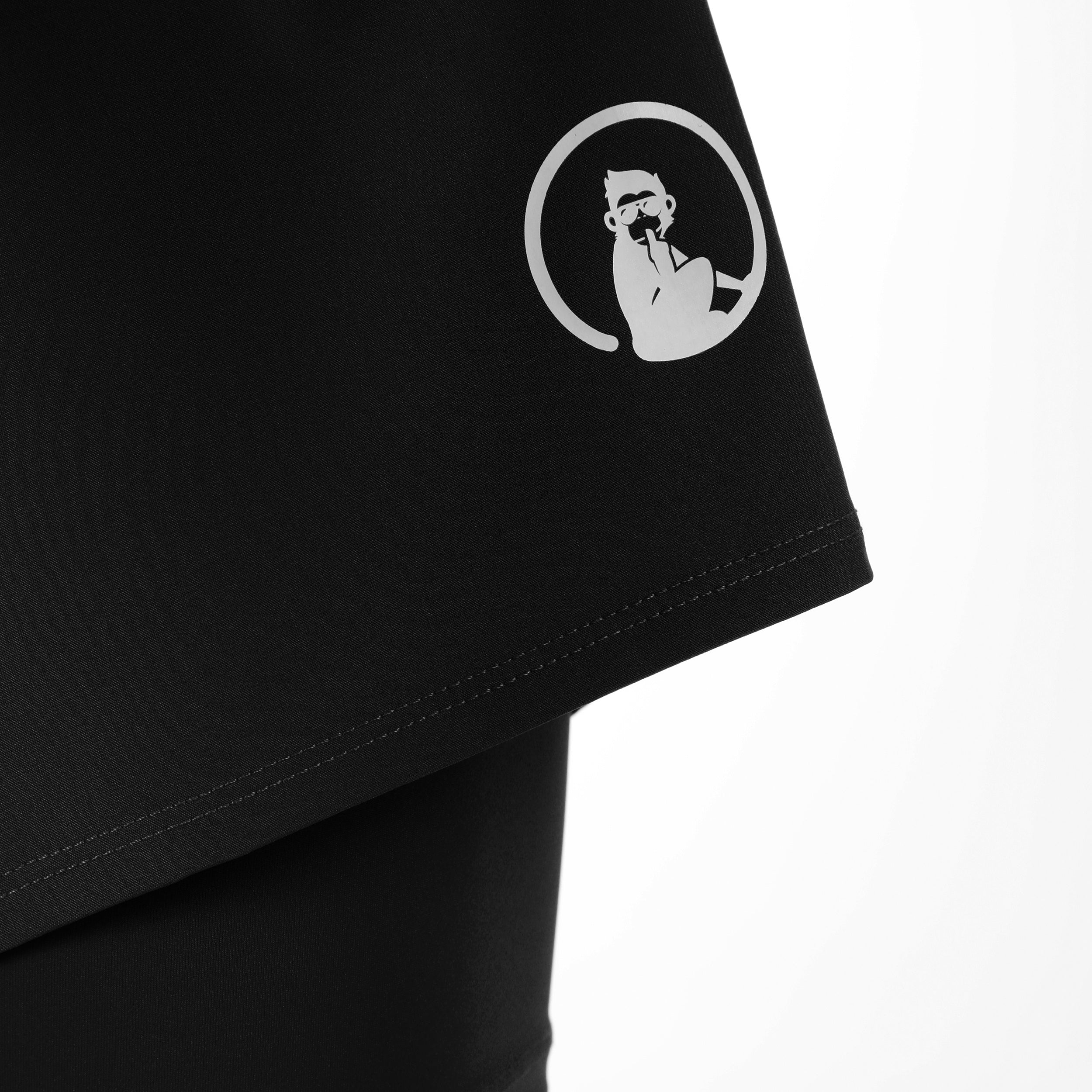 Challenger 2in1 7inch Shorts Herren-Schwarz,Weiß - Image 4