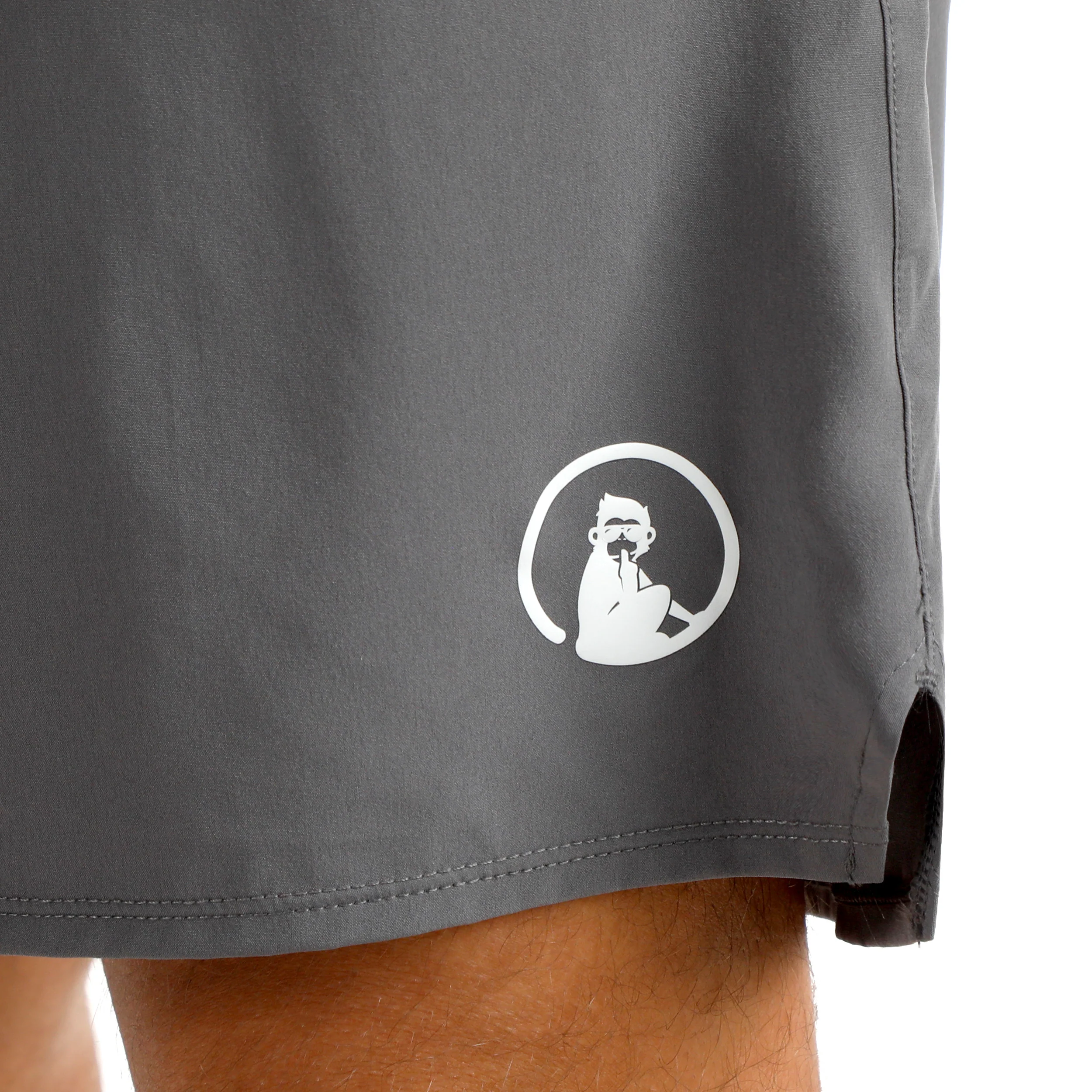 Challenger 2in1s 7in Shorts Herren - grau, weiß - Image 11