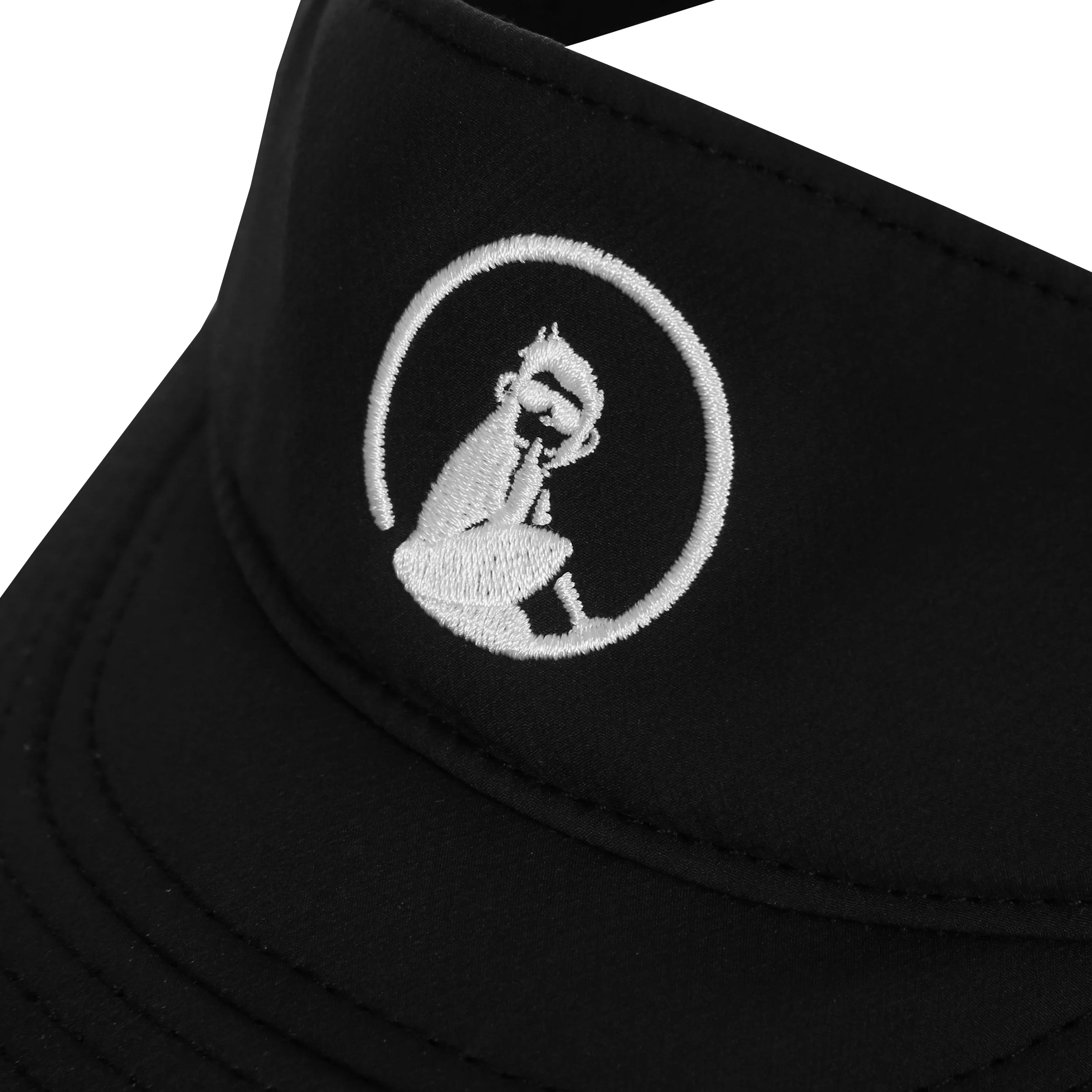 Court Performance Visor Damen-schwarz,weiß - Image 3