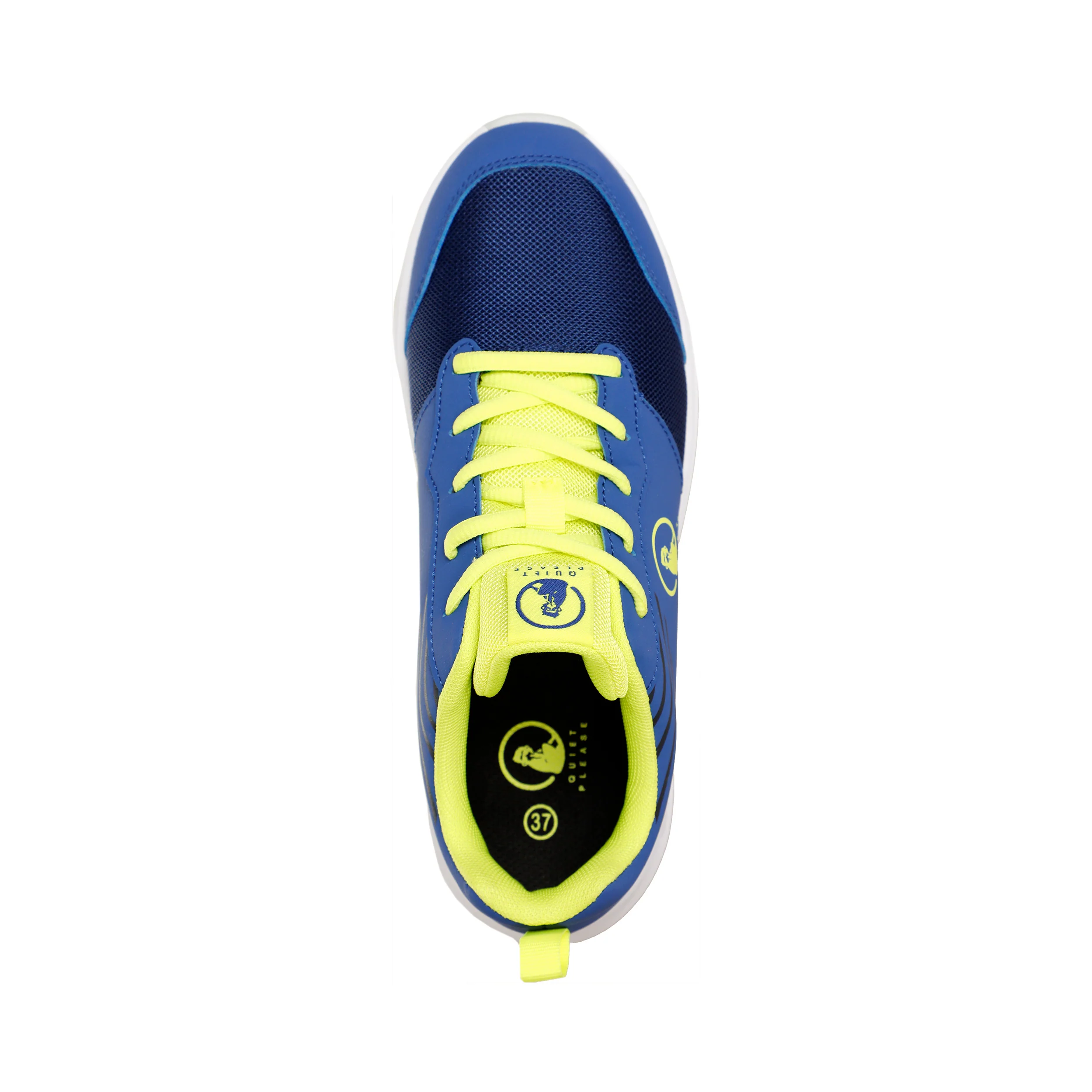 Courtstyler Lace Up Allcourtschuh Kinder-Blau,Gelb - Image 3