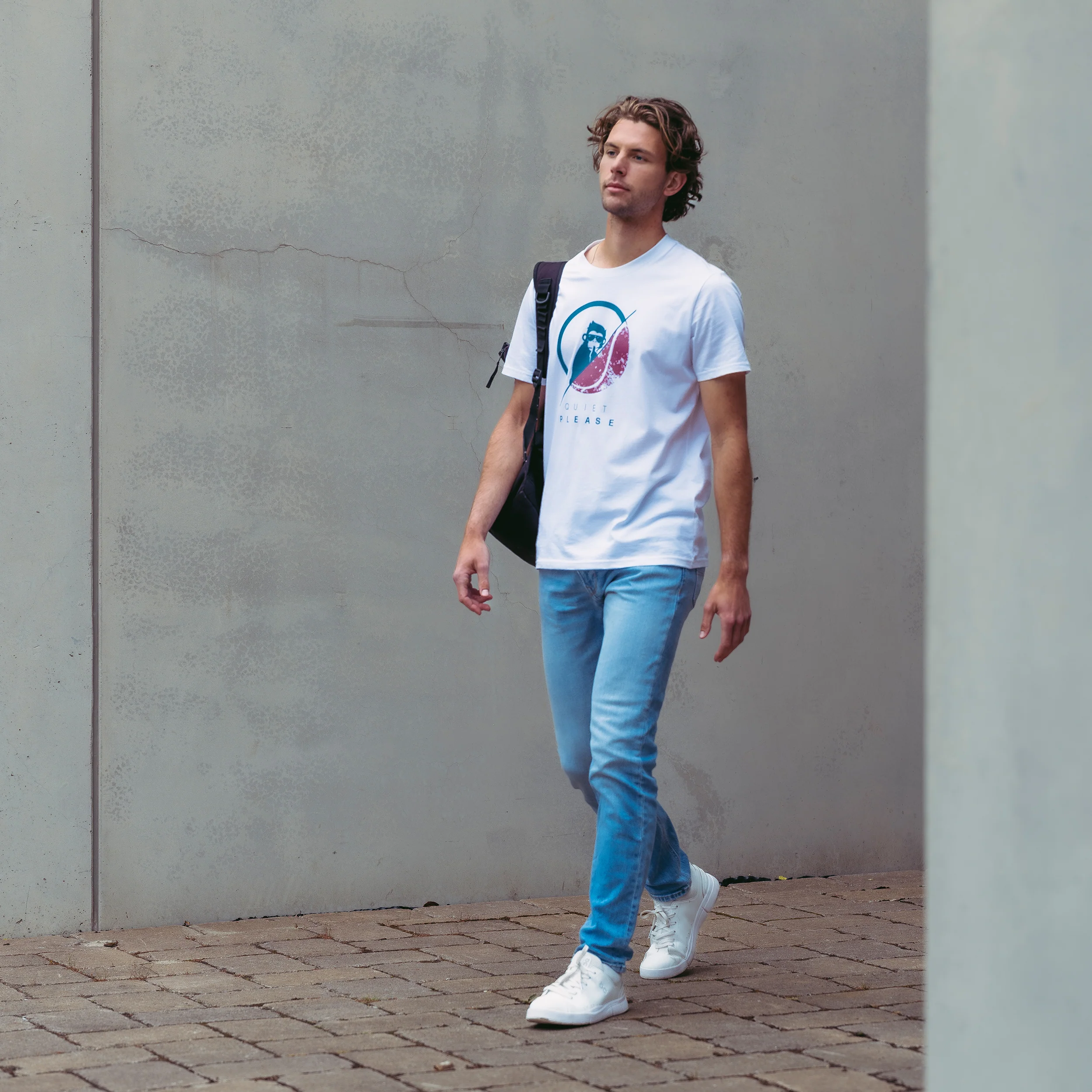 Create 40:40 T-Shirt Herren-Weiß,Mehrfarbig - Image 4