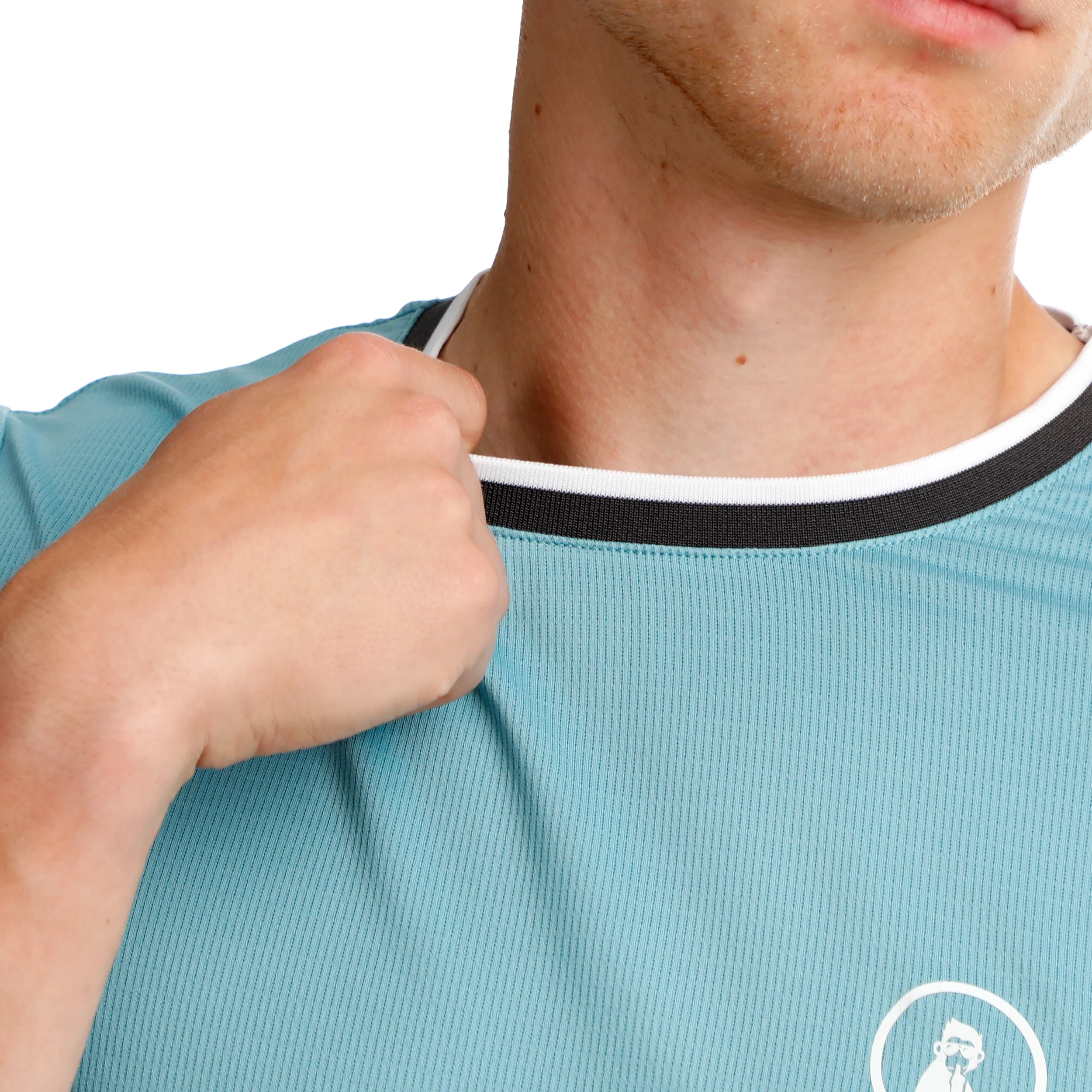 Create Break Ringer T-Shirt Herren-Hellblau,Weiß - Image 10