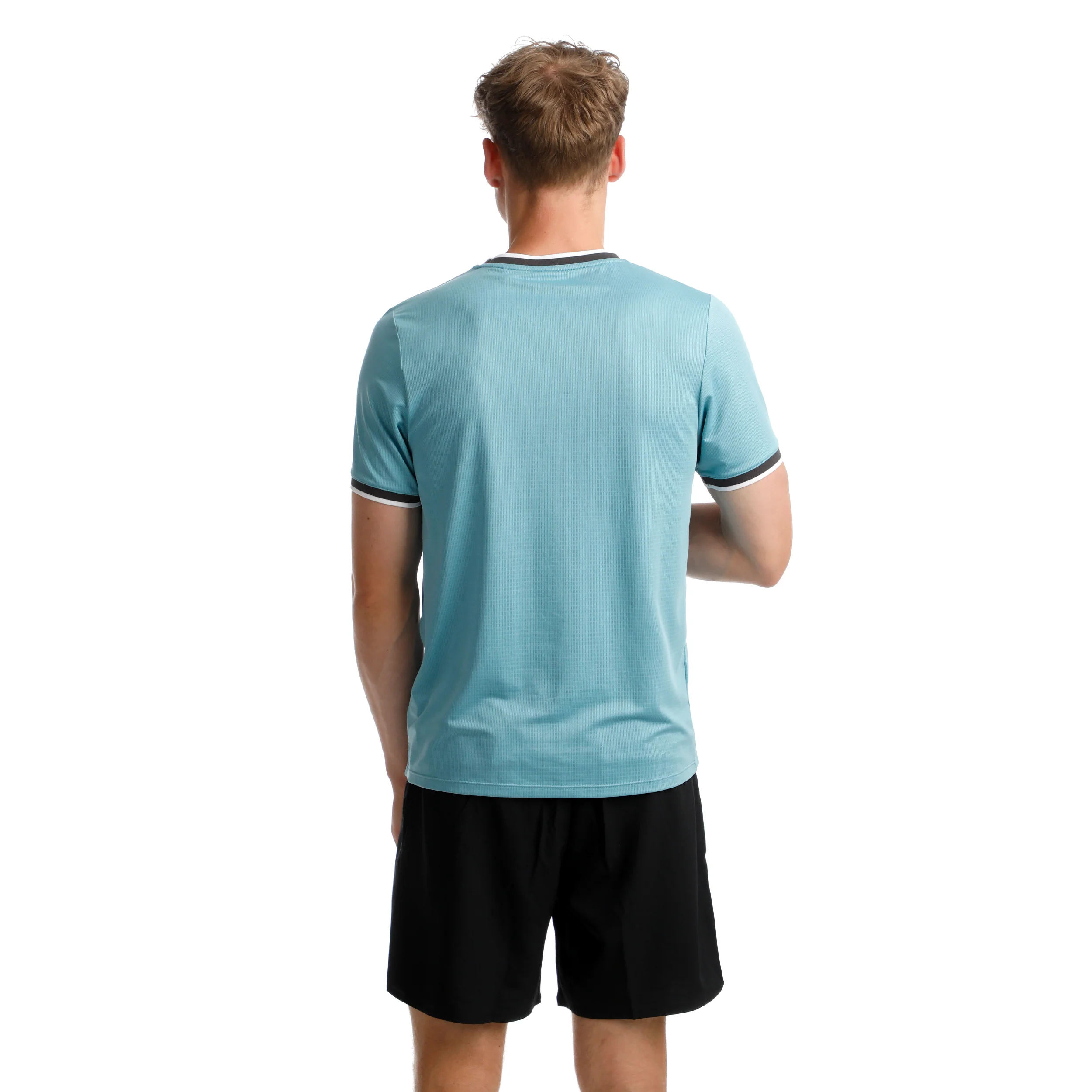 Create Break Ringer T-Shirt Herren-Hellblau,Weiß - Image 7