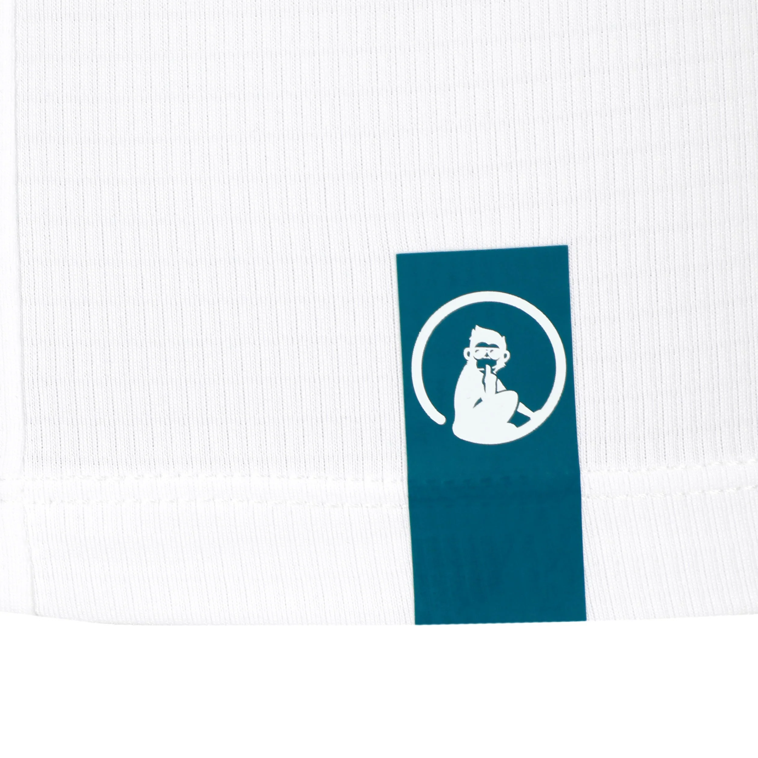 Create Break Ringer T-Shirt Herren-Weiß,Petrol - Image 5