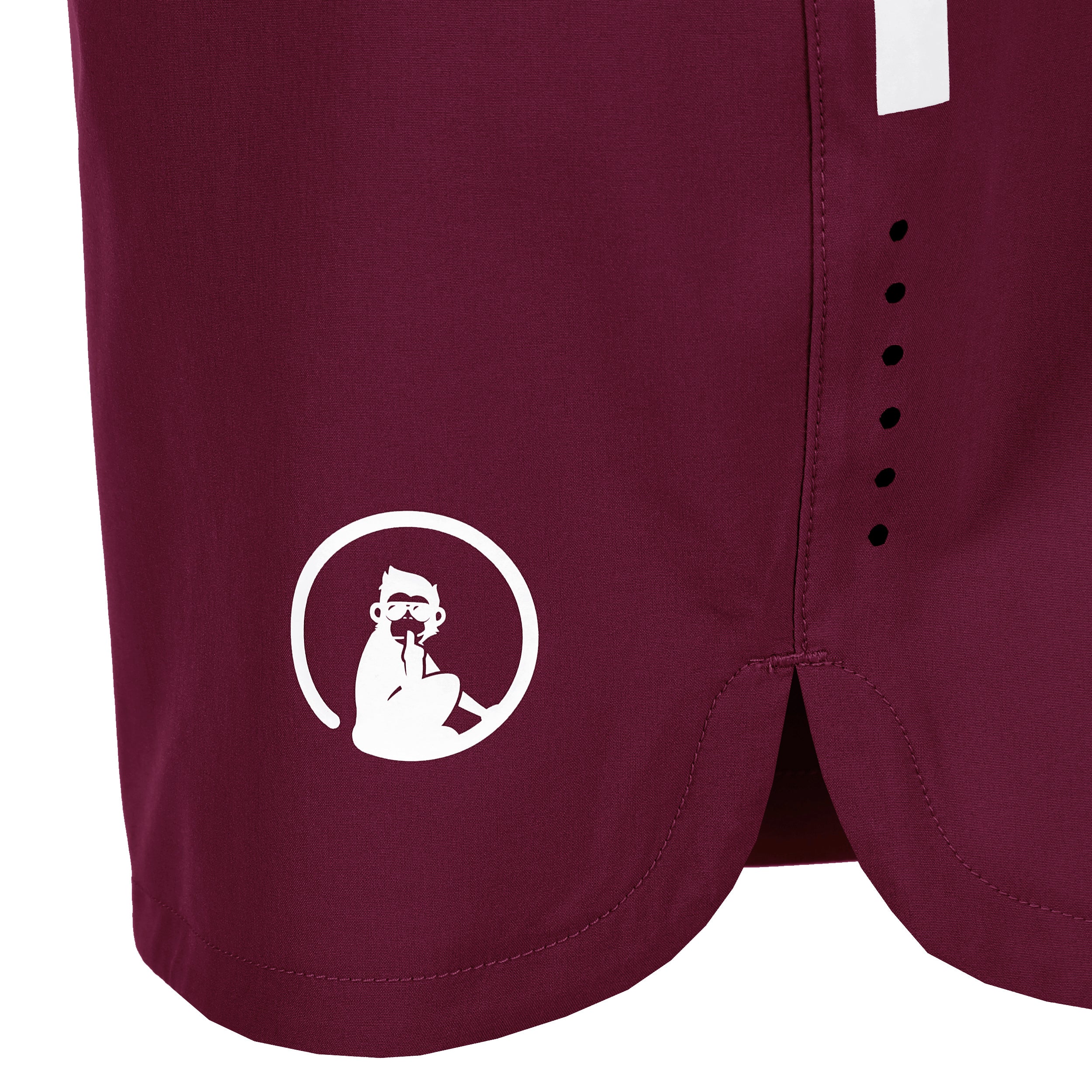Create Drop 7in Shorts Herren-Weinrot,Weiß - Image 3