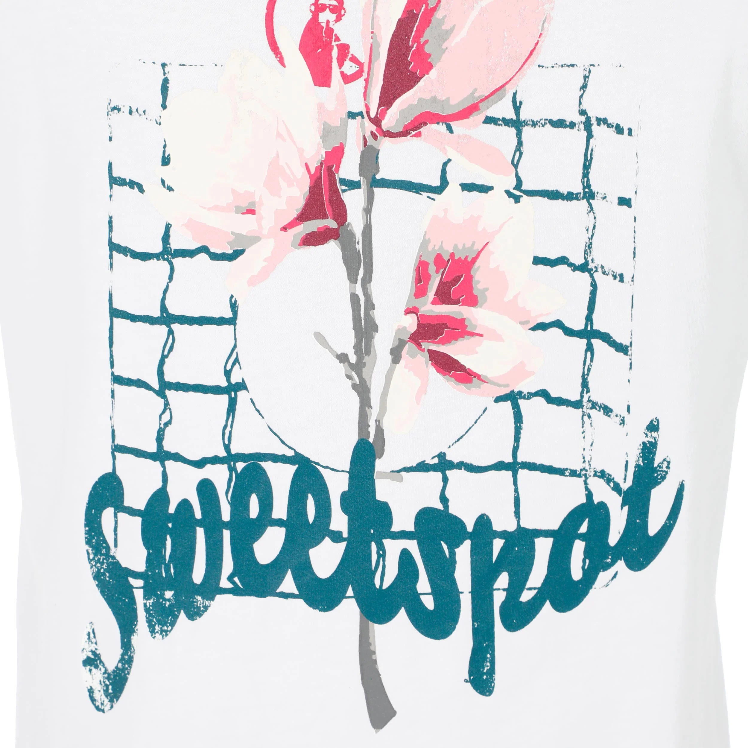 Create Flower T-Shirt Damen-Weiß,Mehrfarbig - Image 6