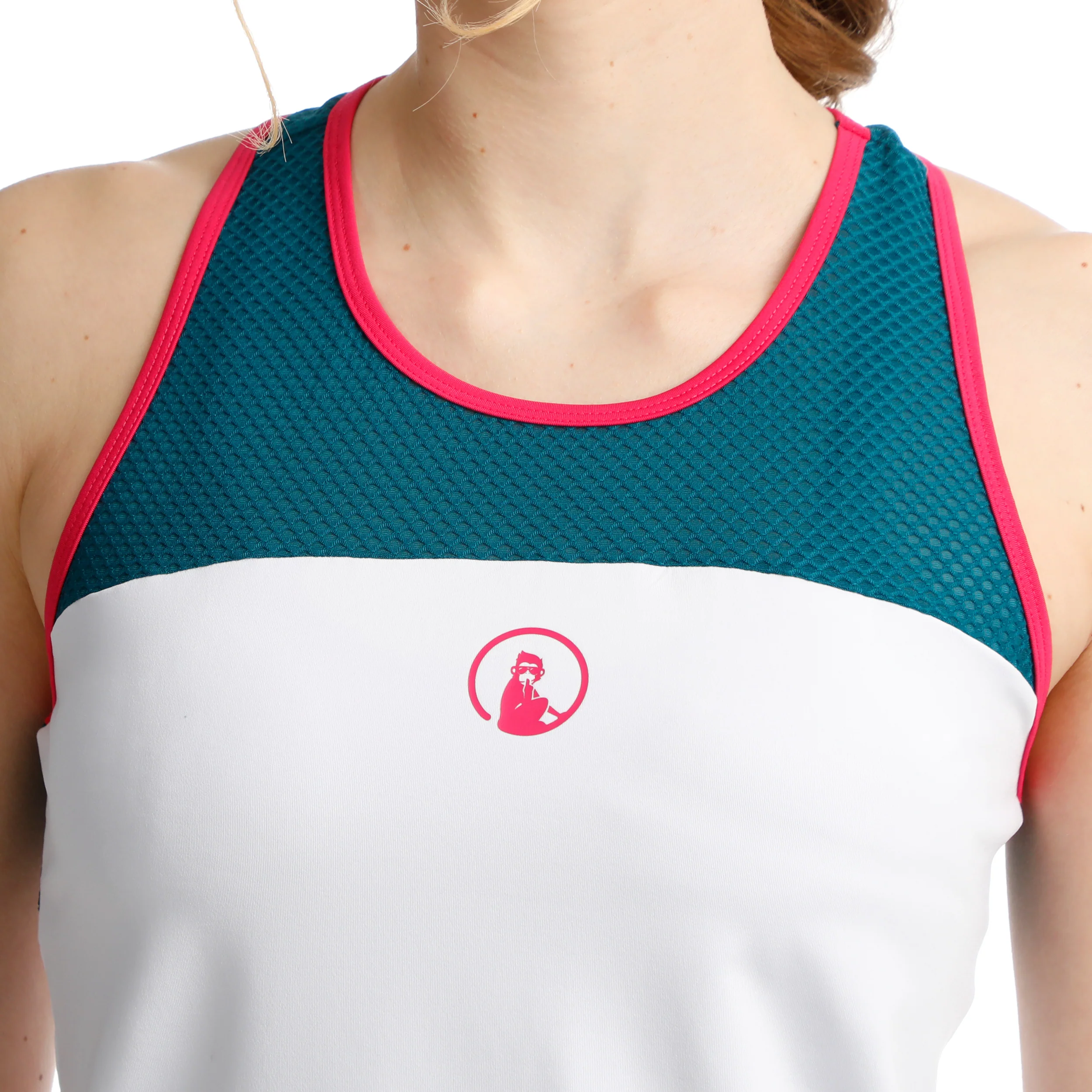Create Racerback Tank-Top Damen-Petrol,Mehrfarbig - Image 7