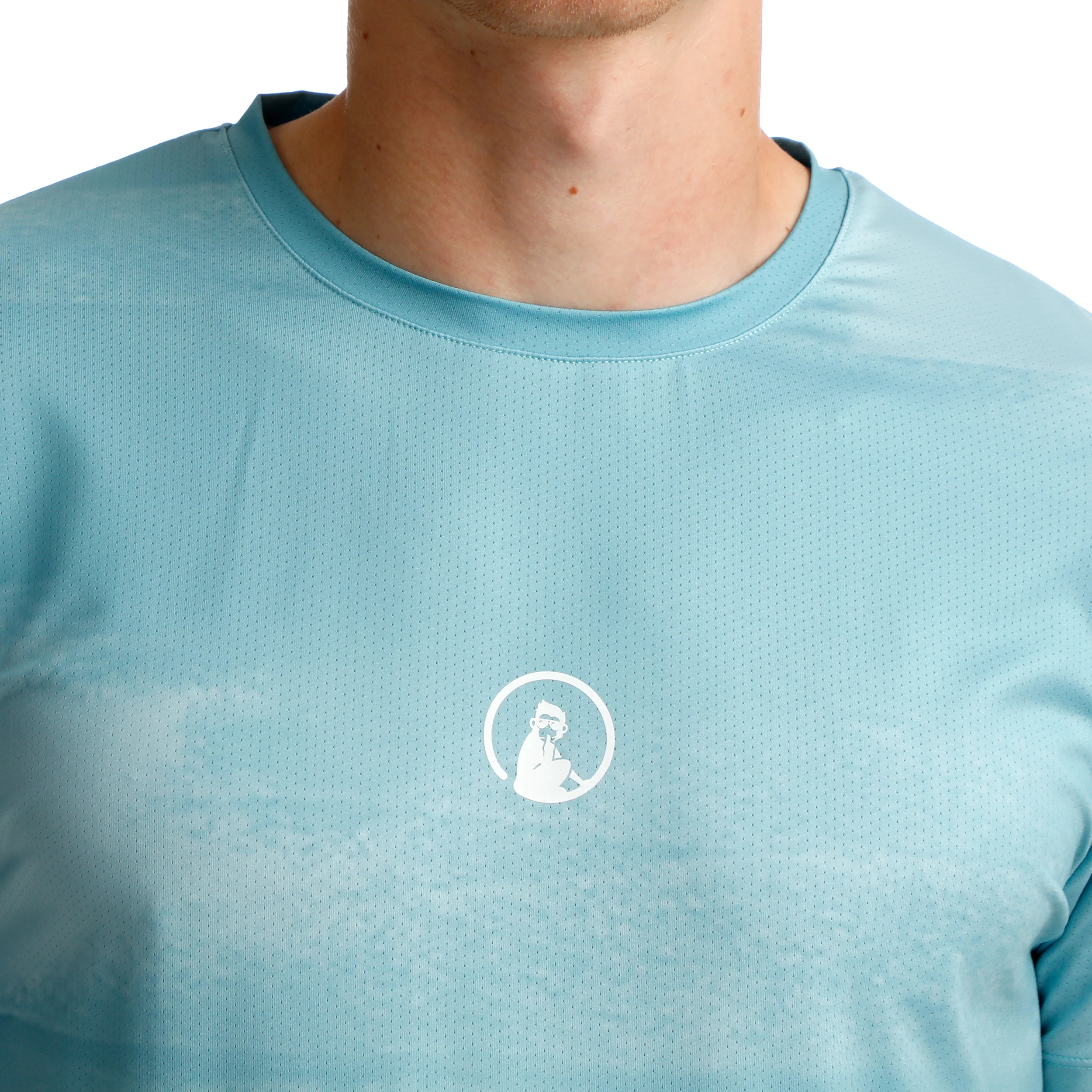 Create Receiver Wipe T-Shirt Herren-Hellblau,Weiß - Image 8