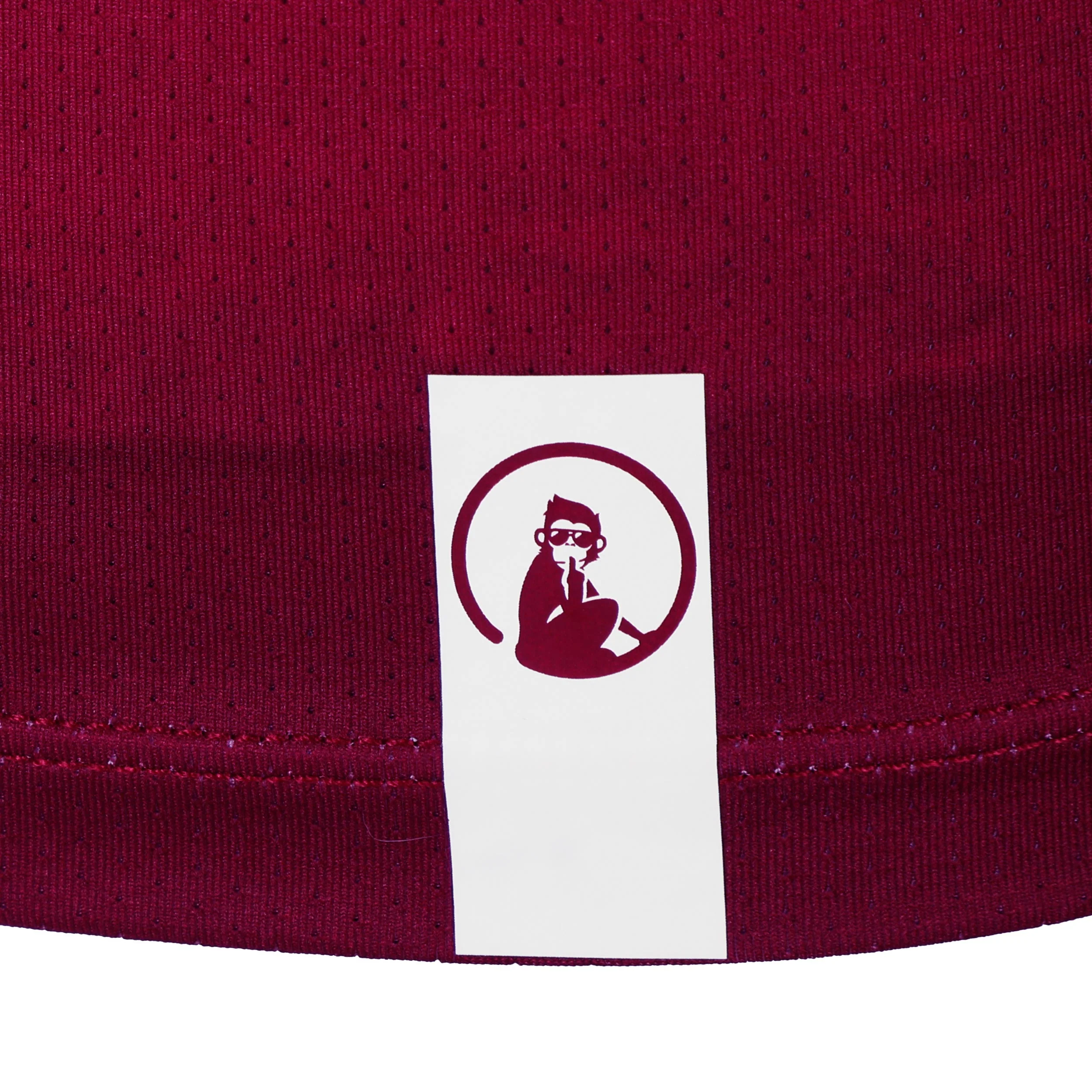 Create Receiver Wipe T-Shirt Herren-Weinrot,Weiß - Image 4