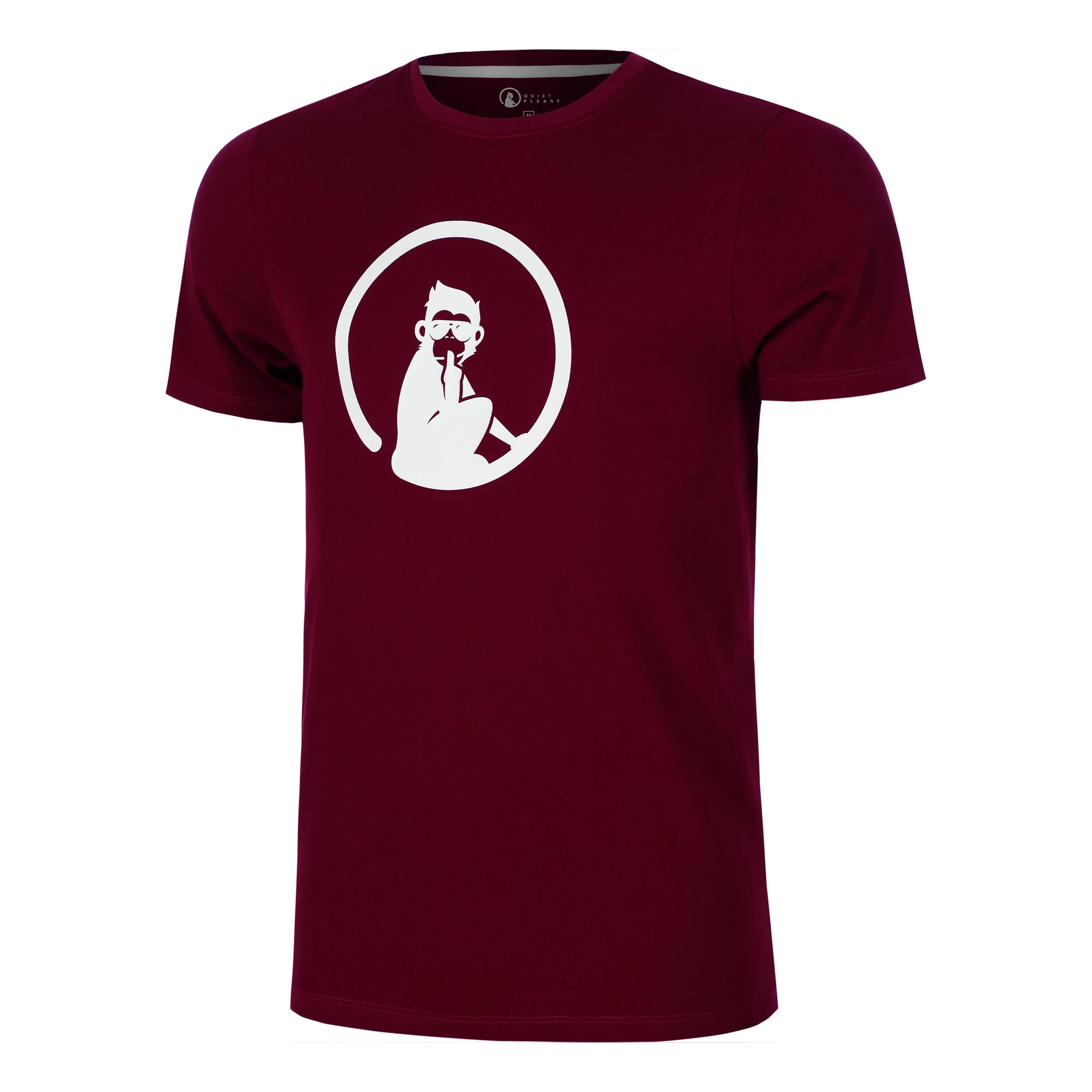 Create Trainings T-Shirt Herren-Weinrot,Weiß