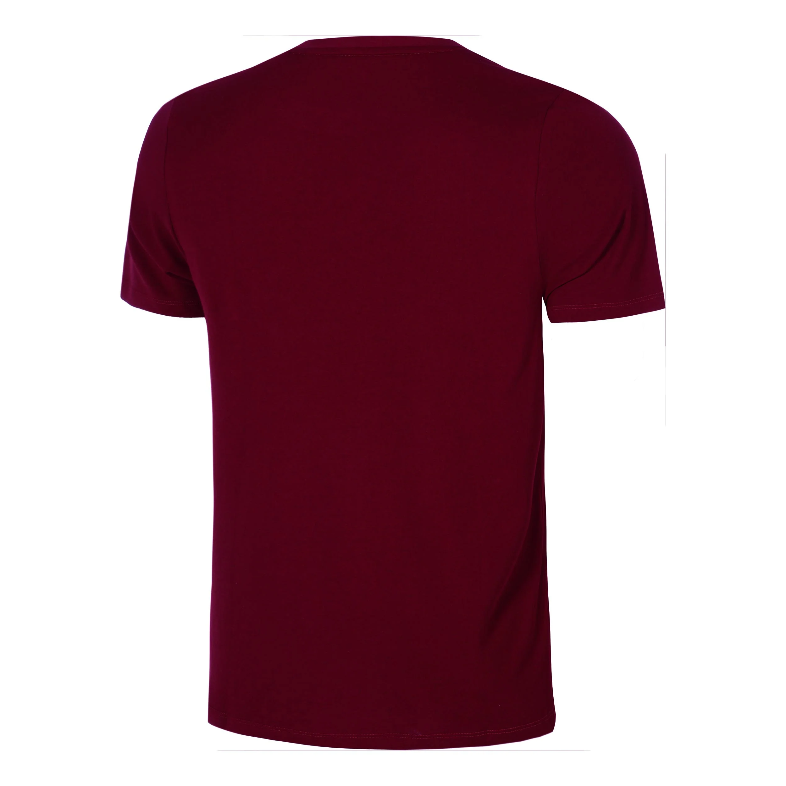 Create Trainings T-Shirt Herren-Weinrot,Weiß - Image 2