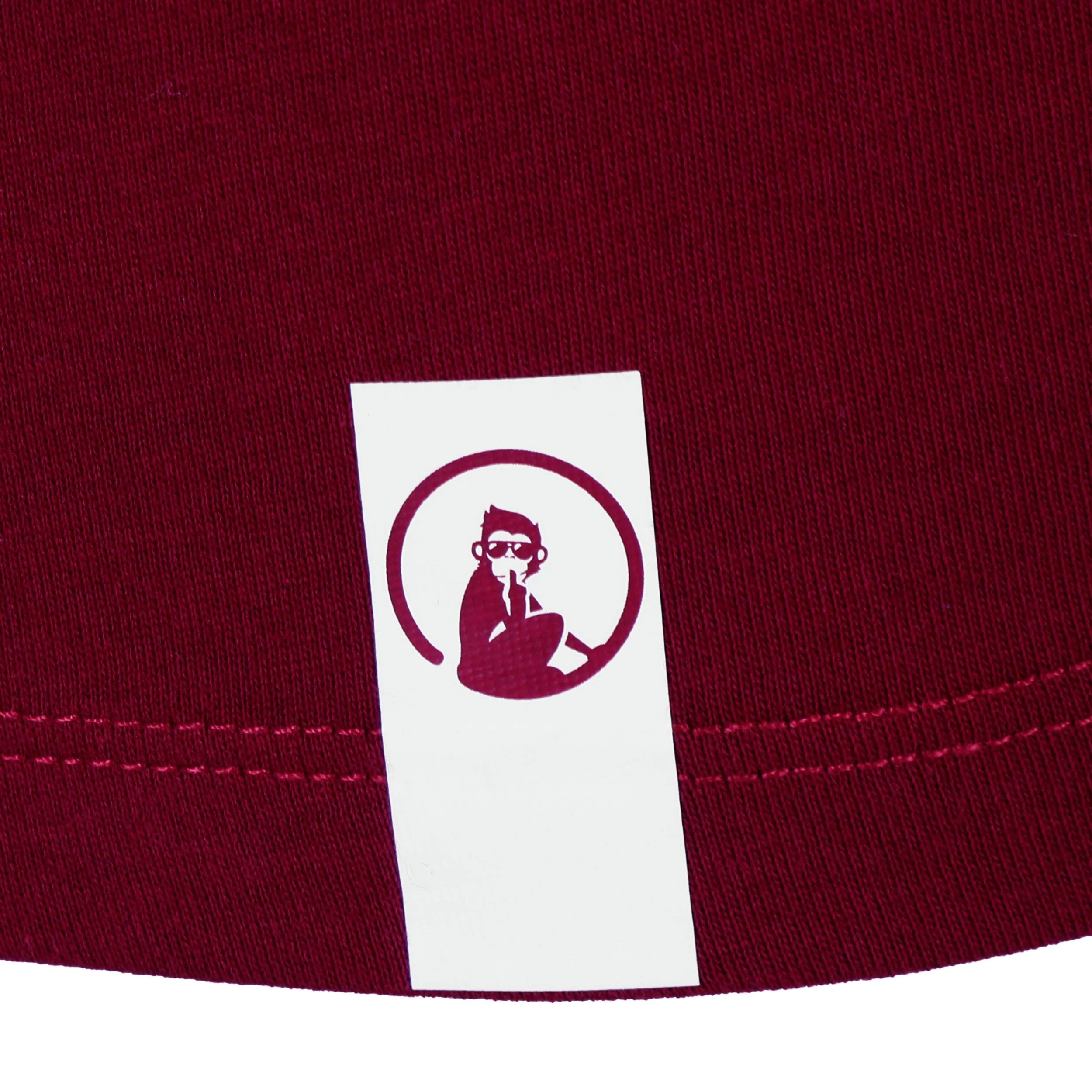 Create Trainings T-Shirt Herren-Weinrot,Weiß - Image 4