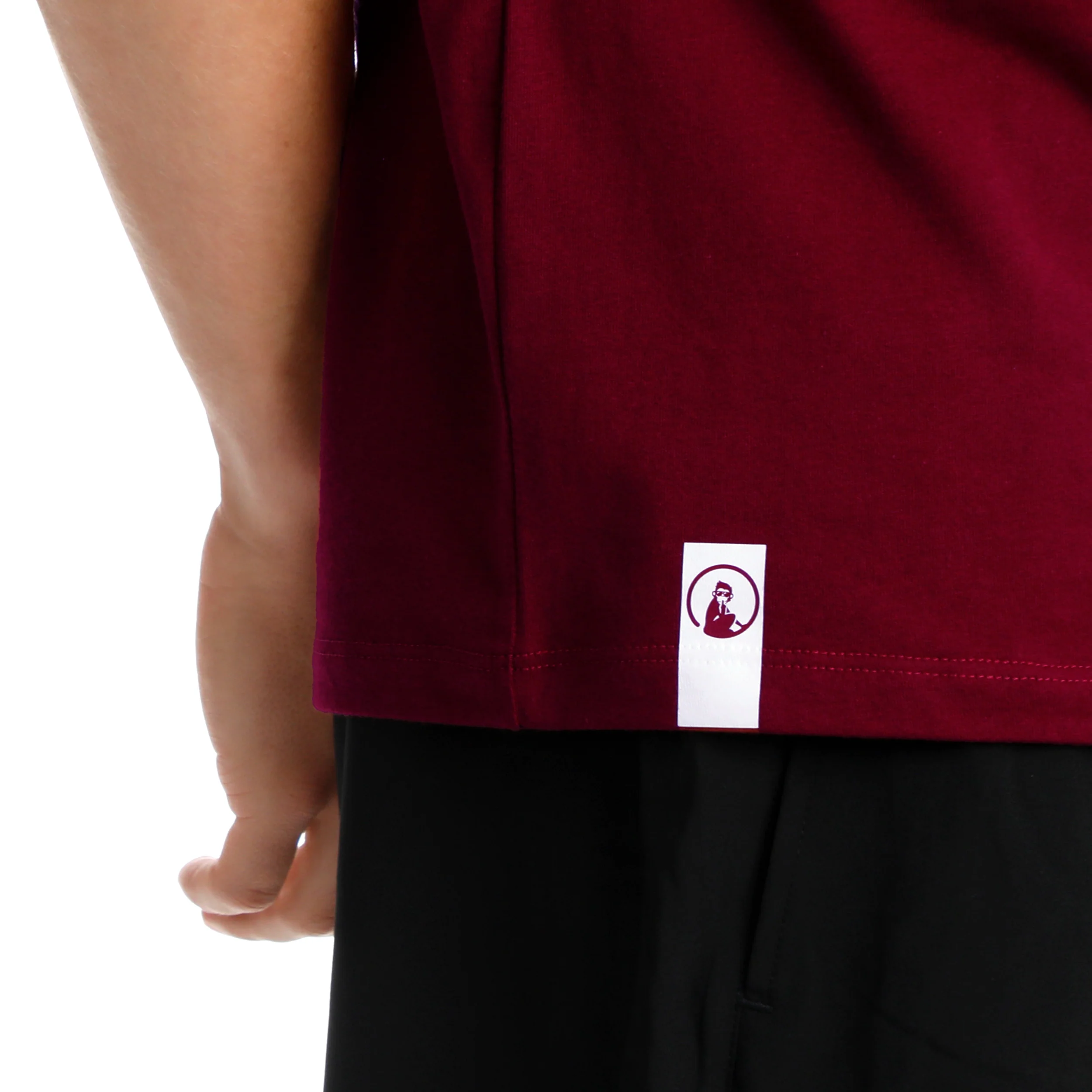 Create Trainings T-Shirt Herren-Weinrot,Weiß - Image 7