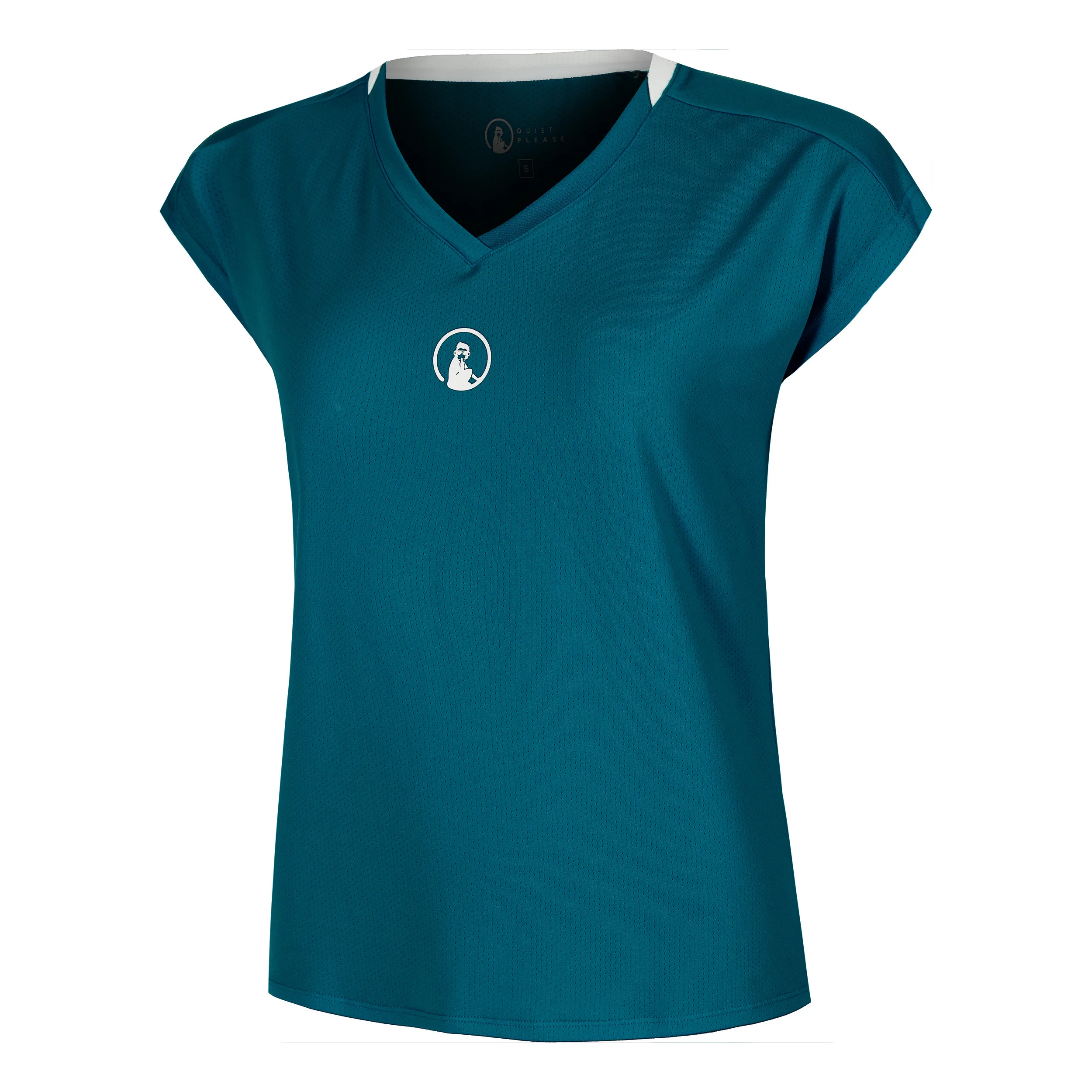 Create Volley T-Shirt Damen-Petrol,Weiß