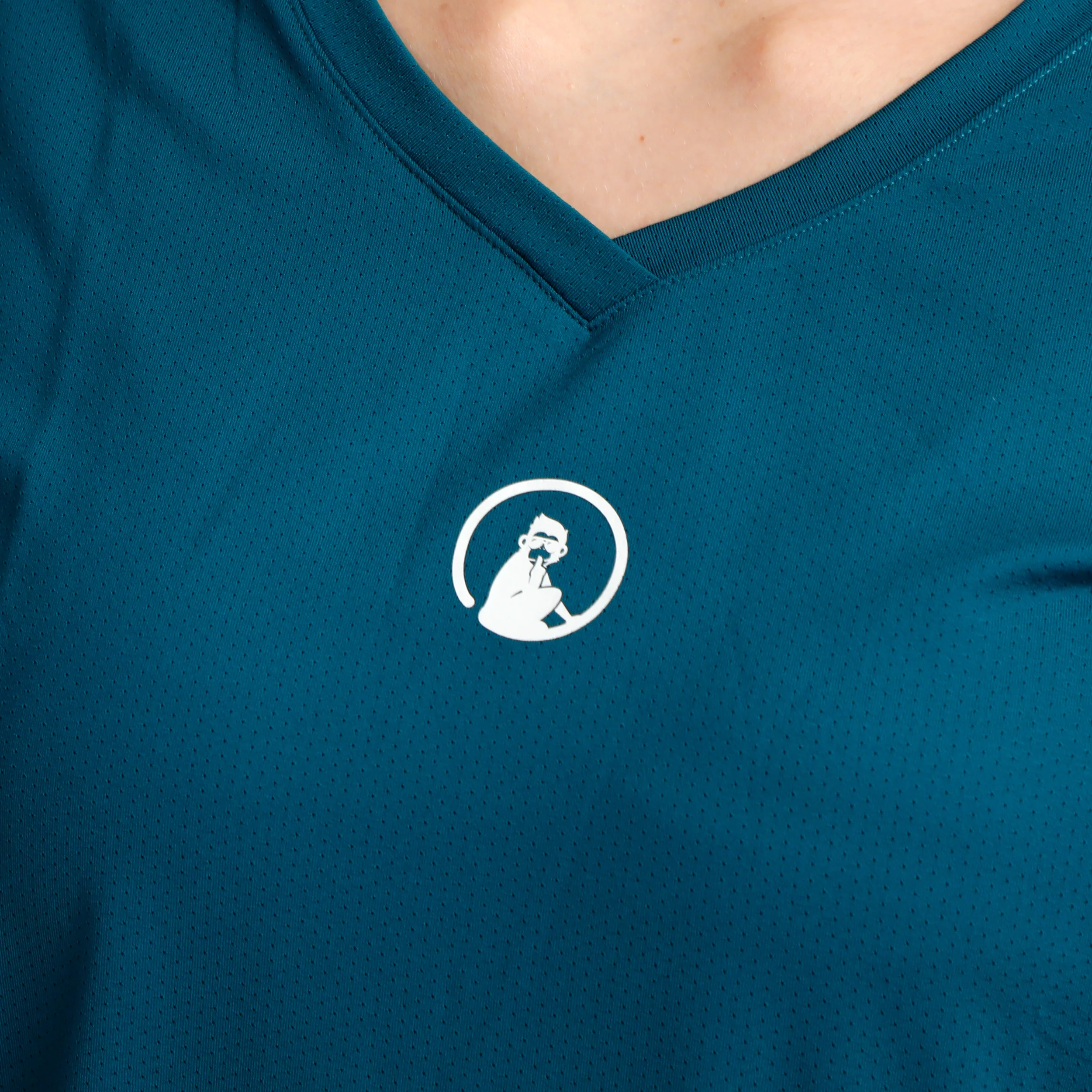 Create Volley T-Shirt Damen-Petrol,Weiß - Image 7