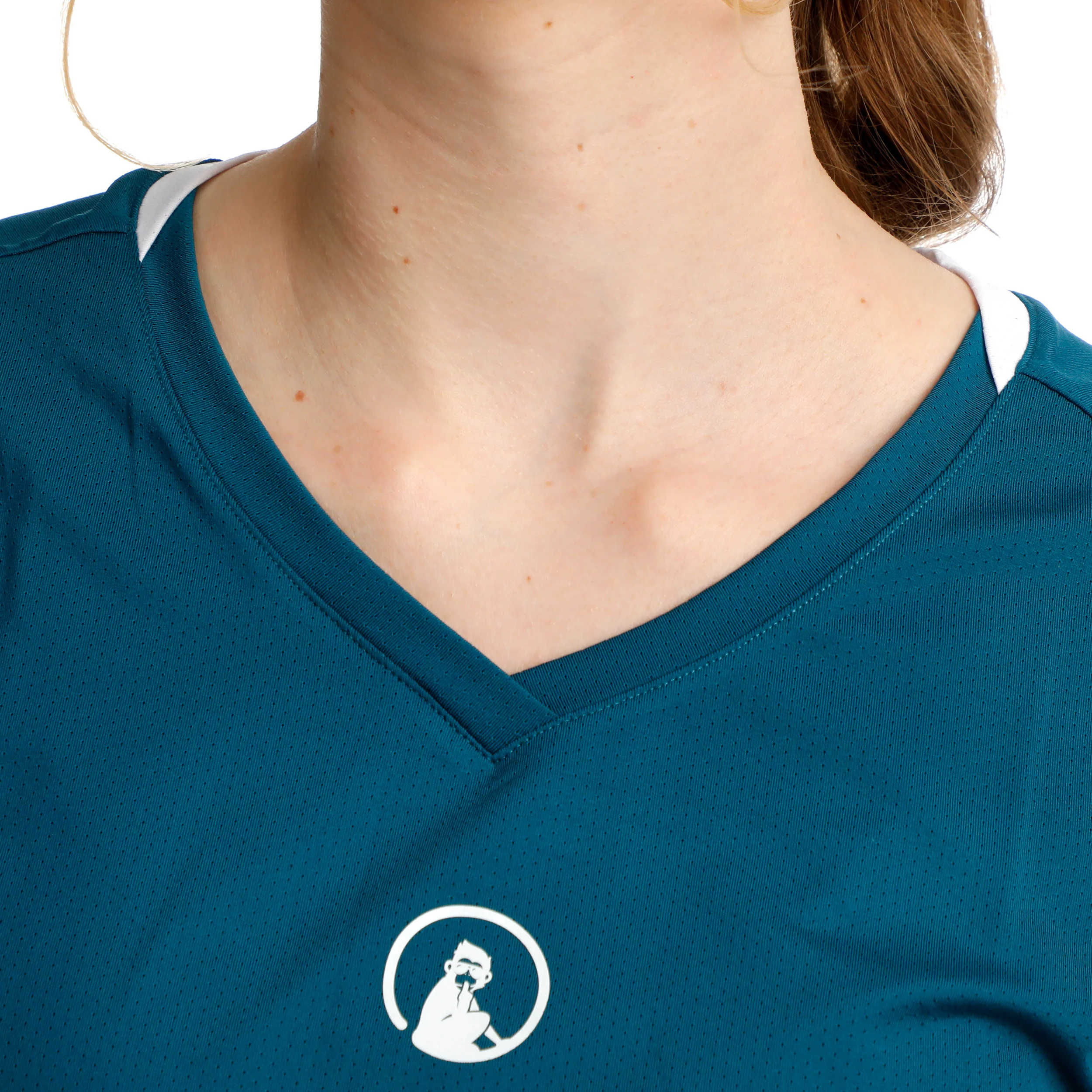 Create Volley T-Shirt Damen-Petrol,Weiß - Image 8