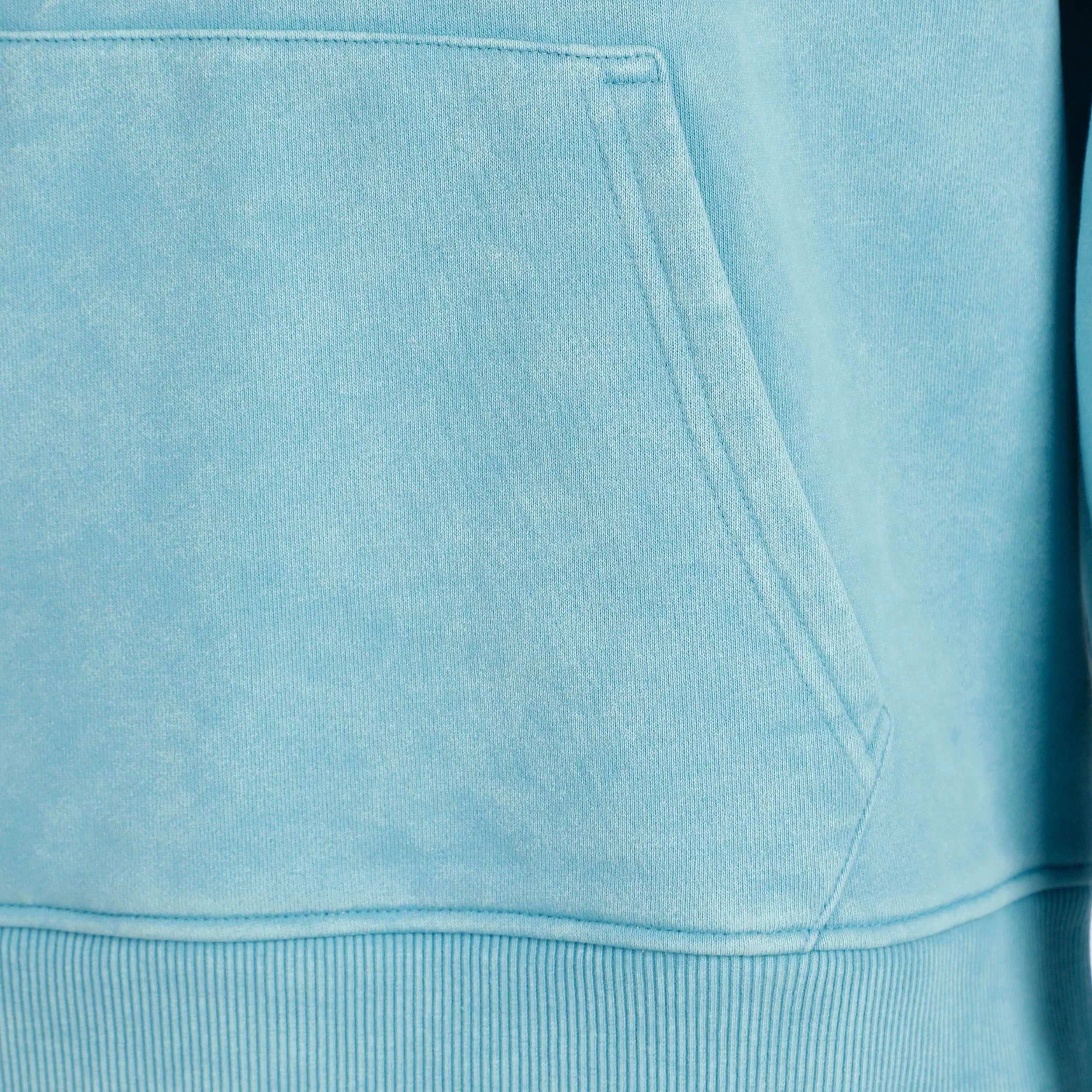 Create Washed Out Loose Fit Hoody Herren-Hellblau,Petrol - Image 4