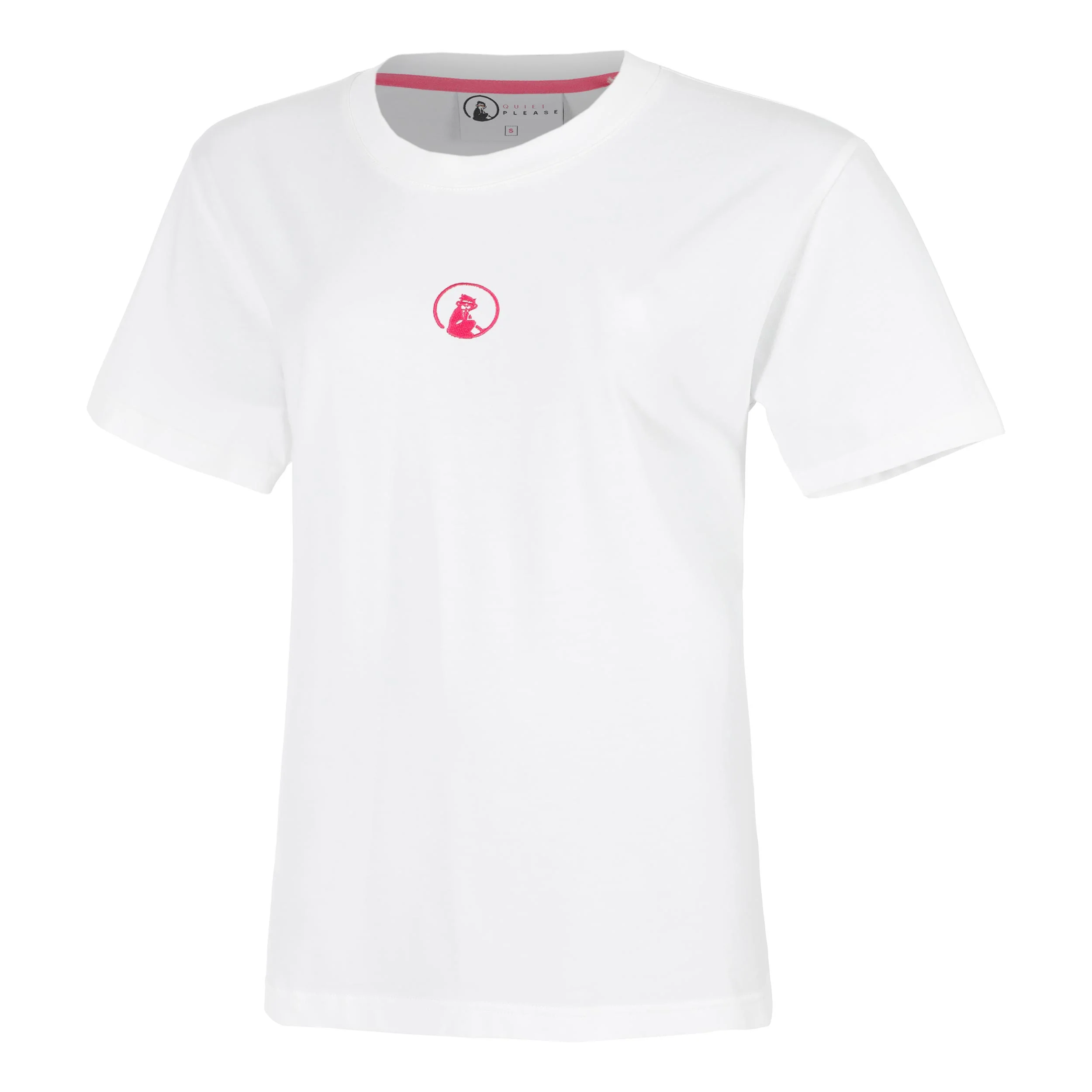 Create Wavy Boyfriend T-Shirt Damen-Weiß,Pink - Image 2