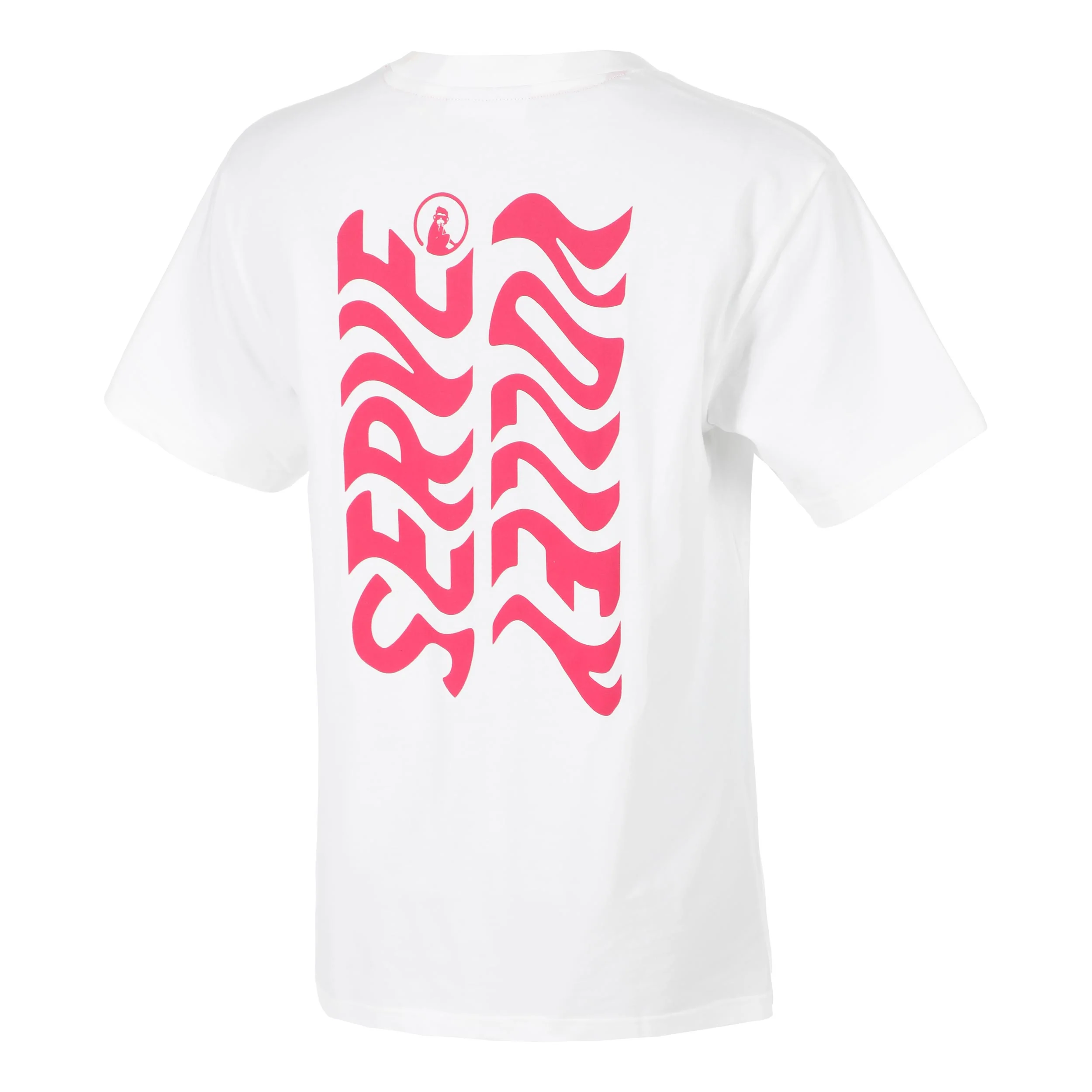 Create Wavy Boyfriend T-Shirt Damen-Weiß,Pink - Image 3