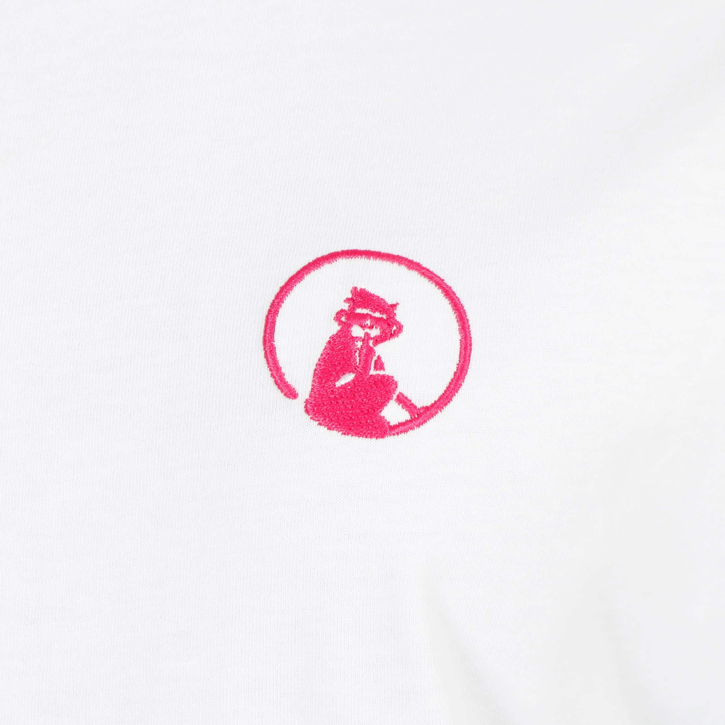 Create Wavy Boyfriend T-Shirt Damen-Weiß,Pink - Image 4