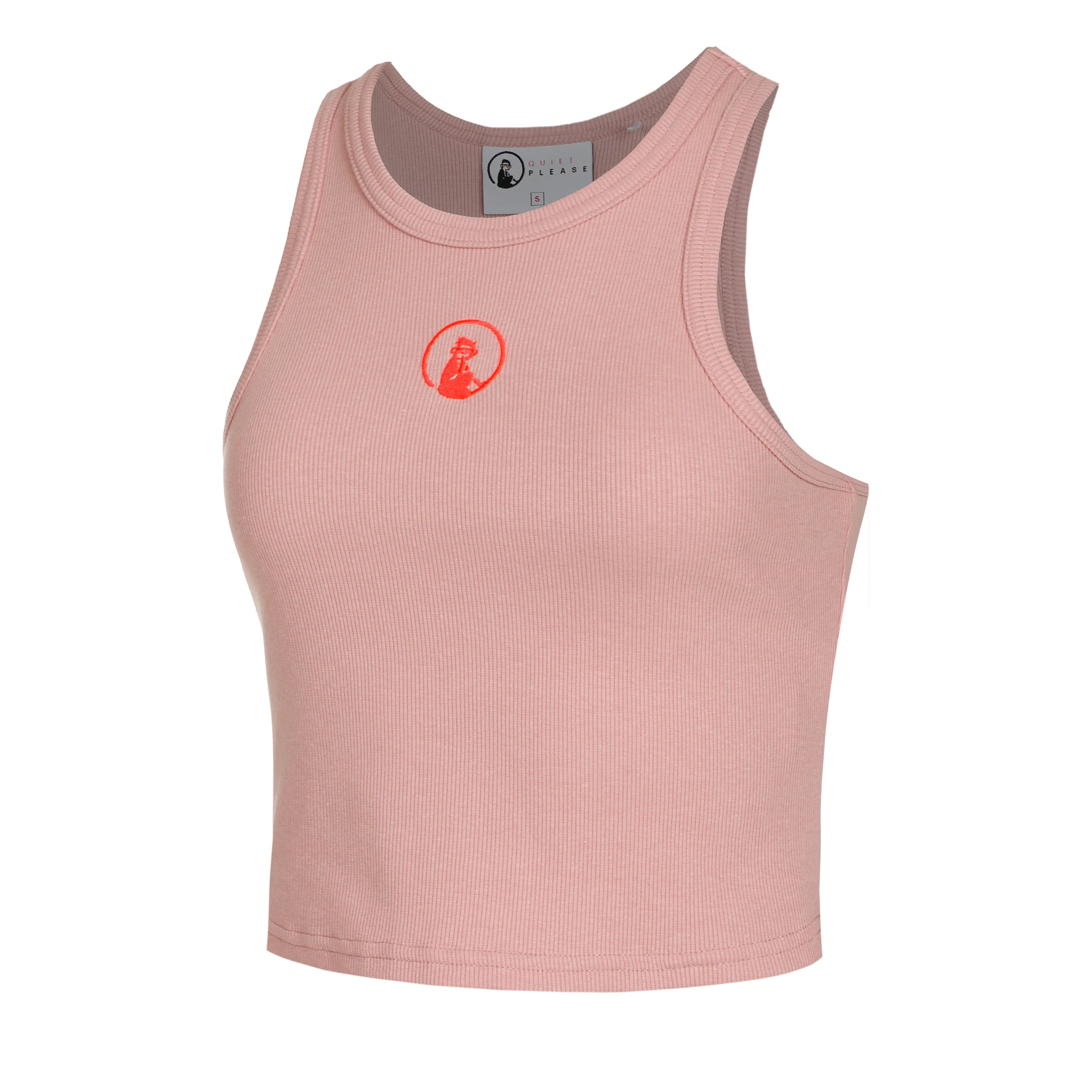 Crossroad Ribbed Tank-Top Damen-Altrosa,Rot