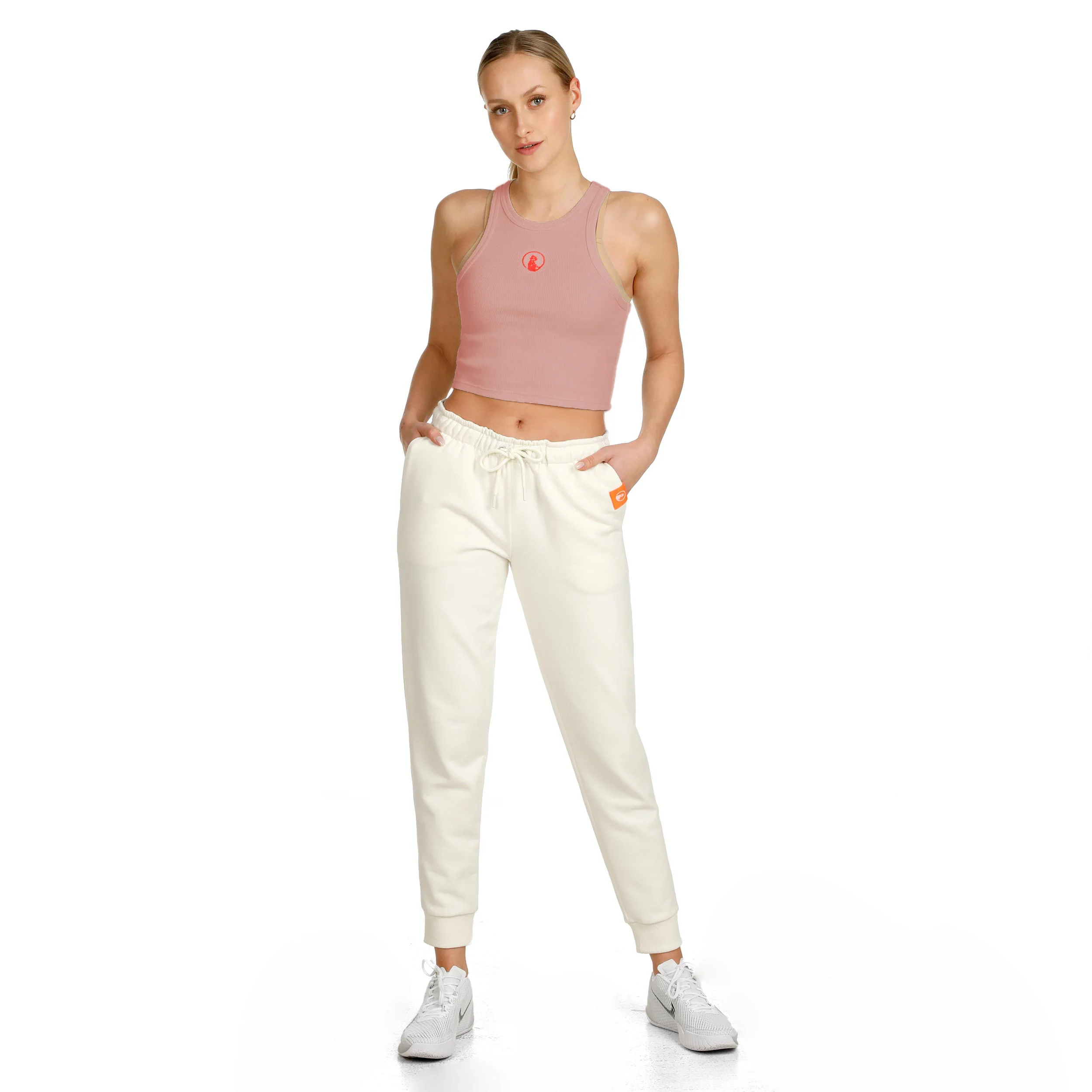 Crossroad Ribbed Tank-Top Damen-Altrosa,Rot - Image 3