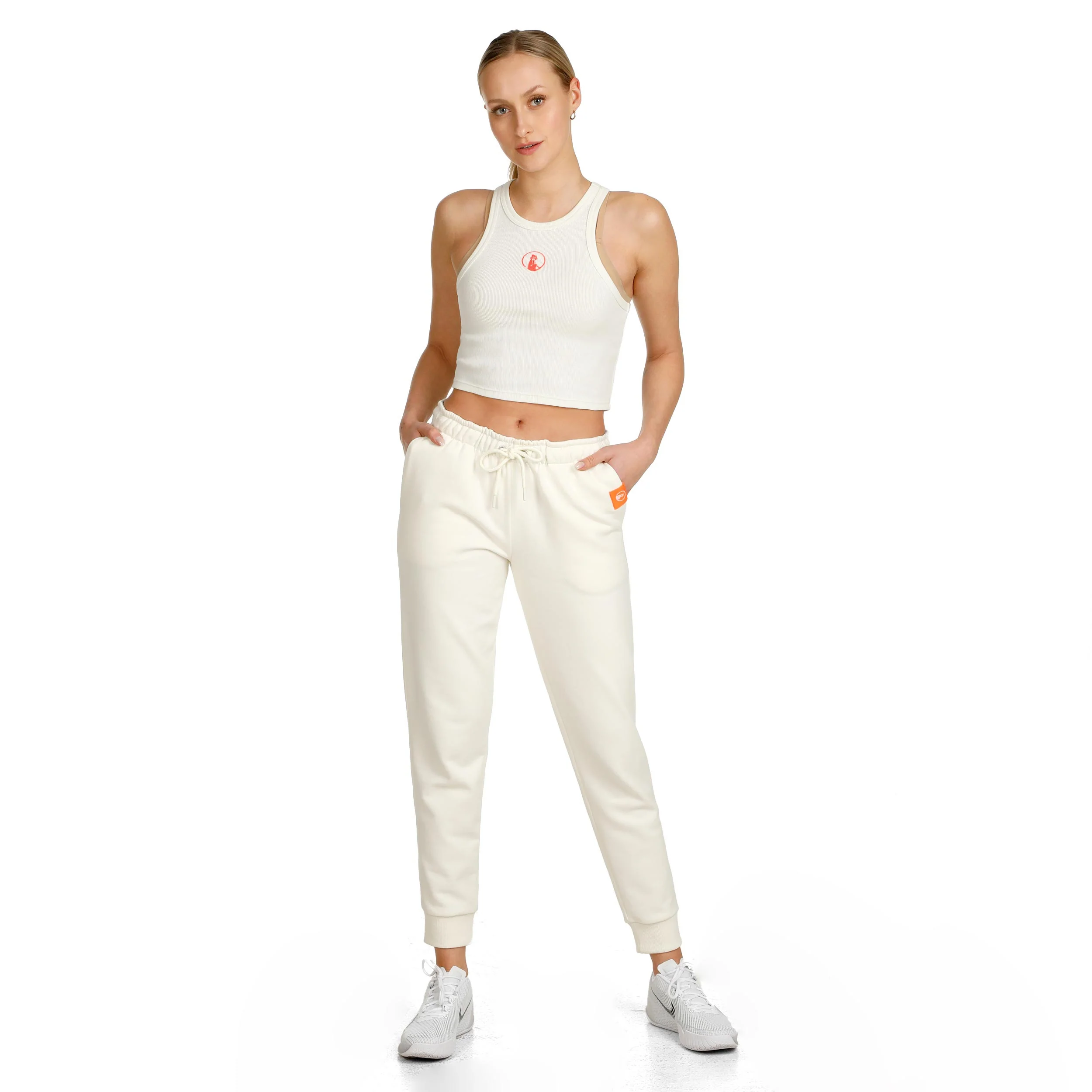 Crossroad Ribbed Tank-Top Damen-Weiß - Image 3