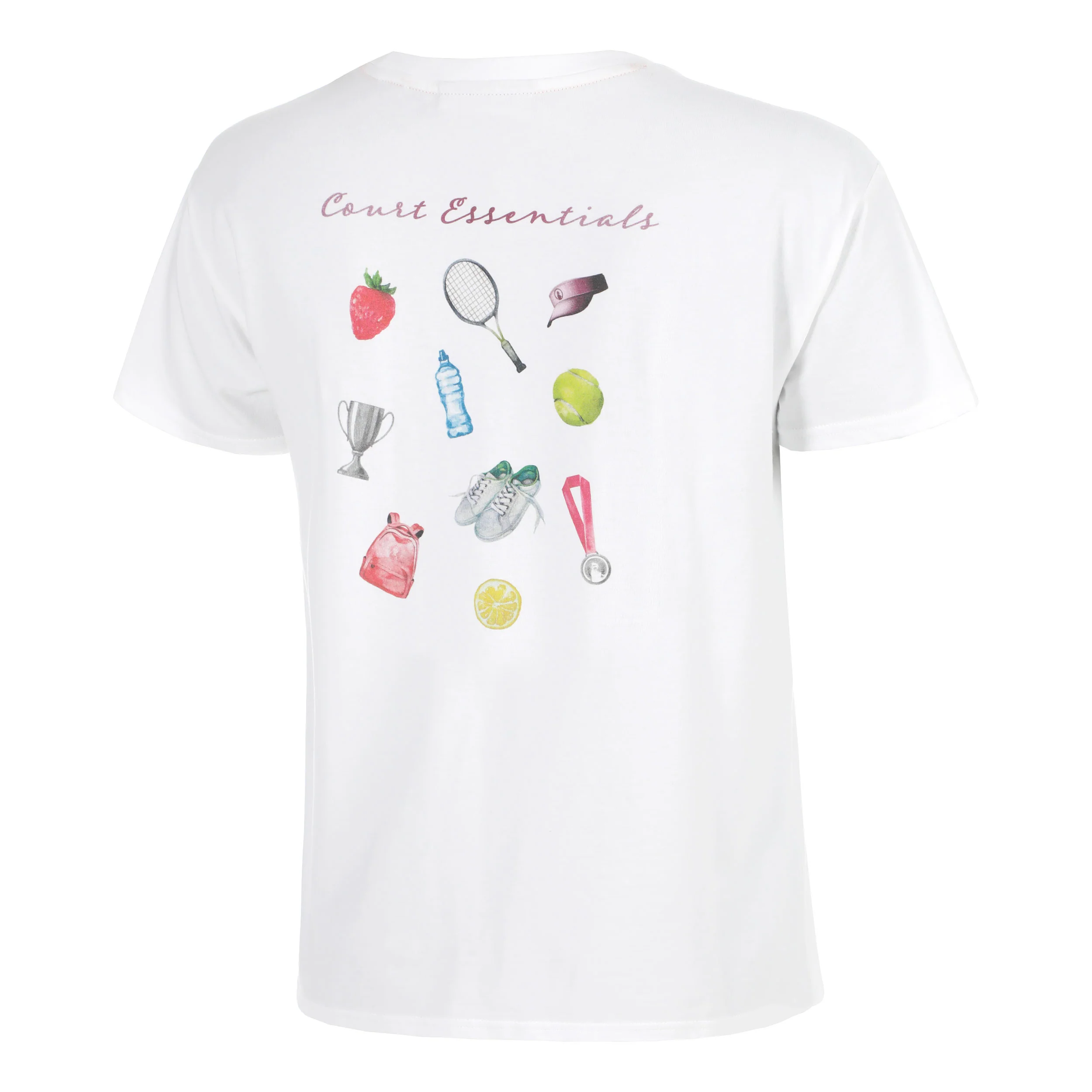 Crush Court Essentials T-Shirt Damen-weiß, weiß - Image 3