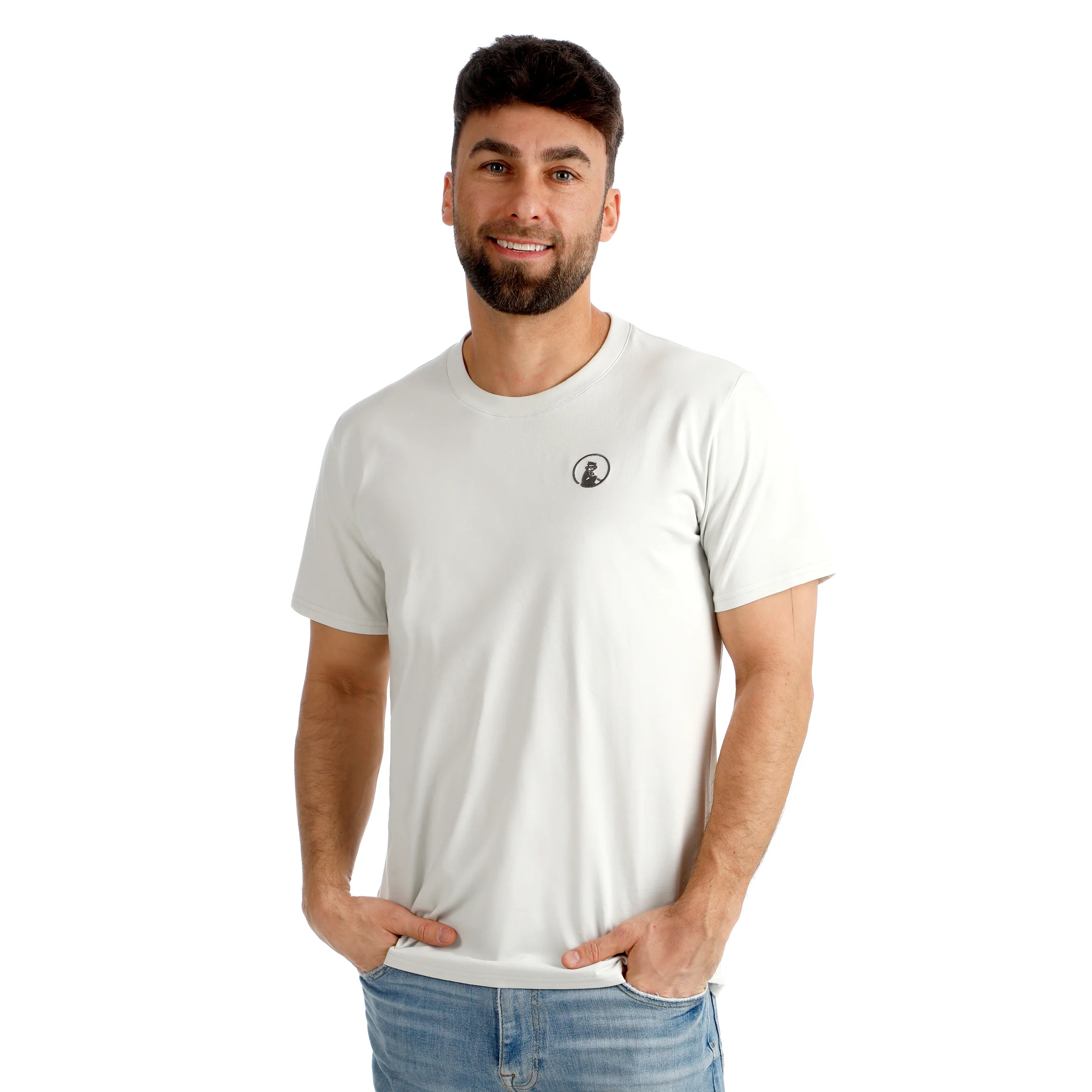 Crush On Court Essentials T-Shirt Herren-hellgrau, schwarz - Image 6