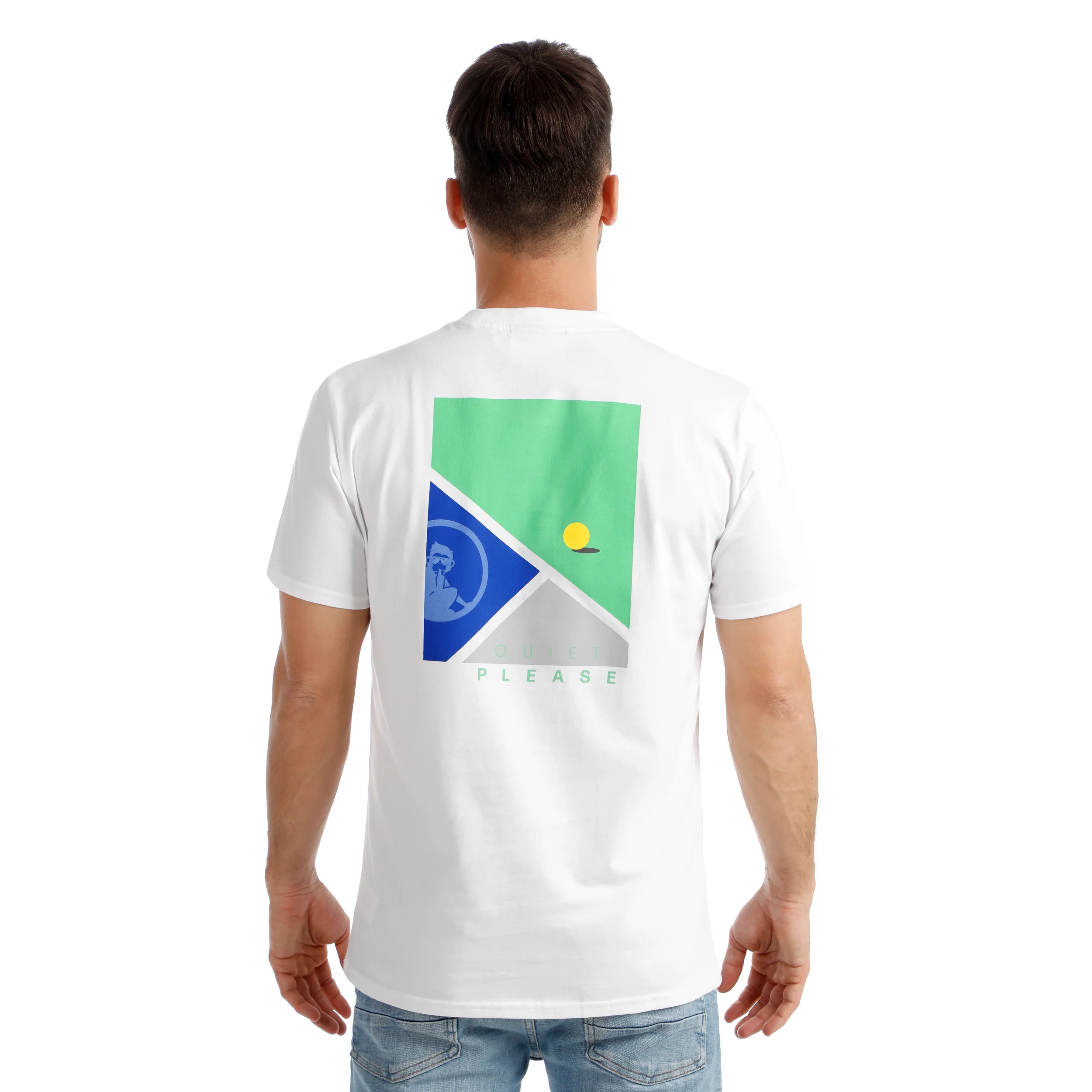 Crush T-Line T-Shirt Herren-weiß, blau - Image 7
