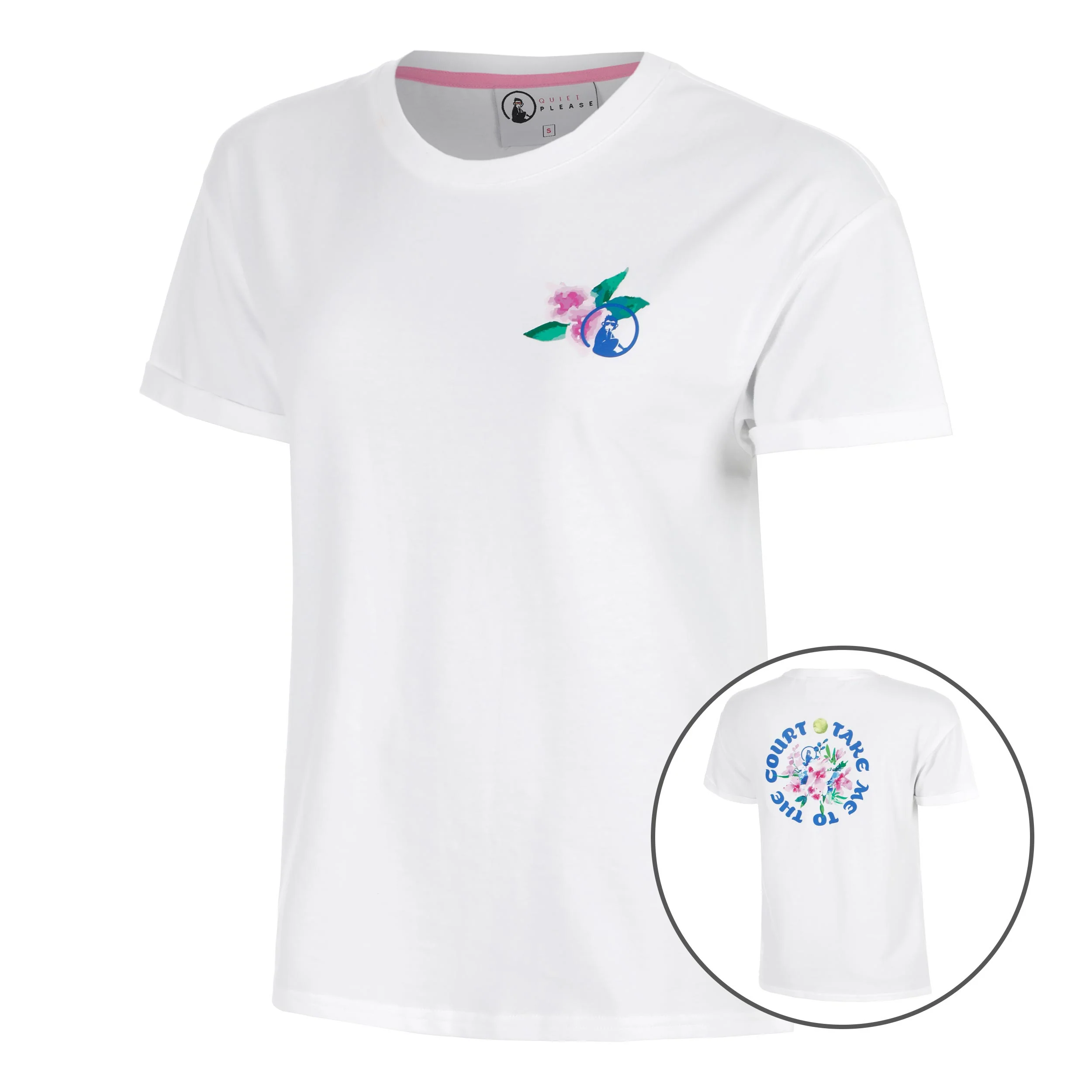 Crush TMTTC T-Shirt Damen-weiß, blau