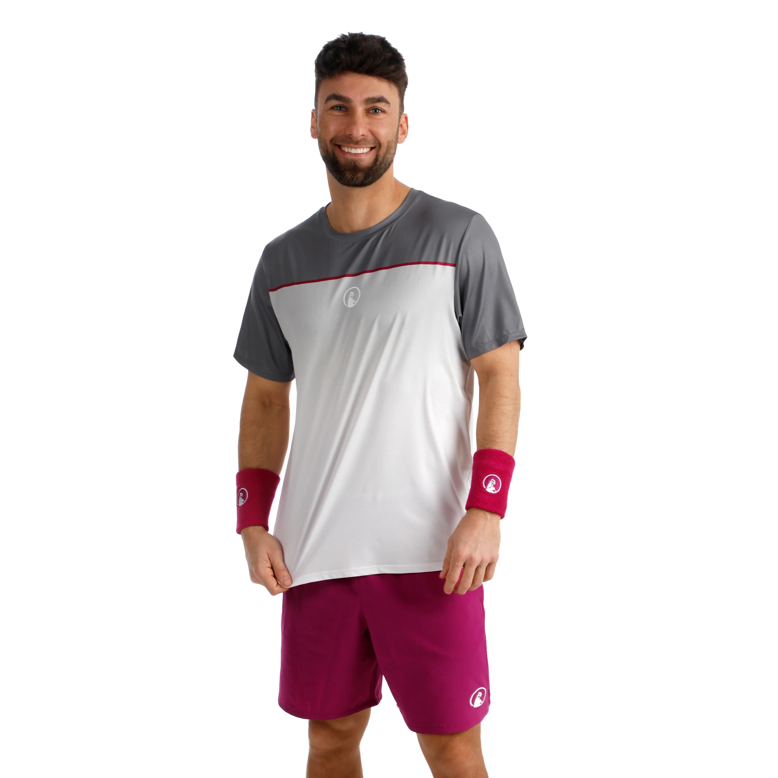 Drop 7in Shorts Herren-berry, weiß - Image 6