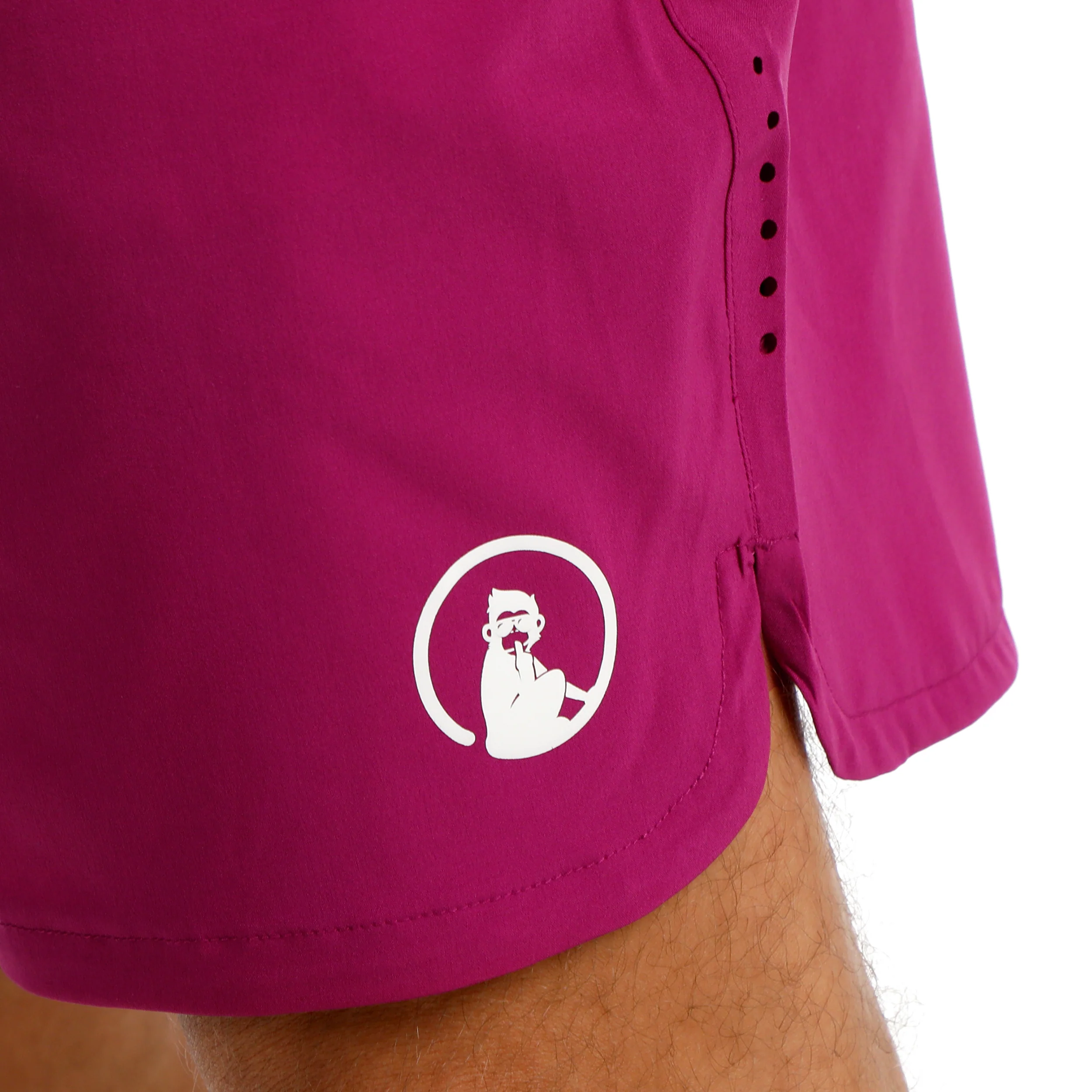 Drop 7in Shorts Herren-berry, weiß - Image 9