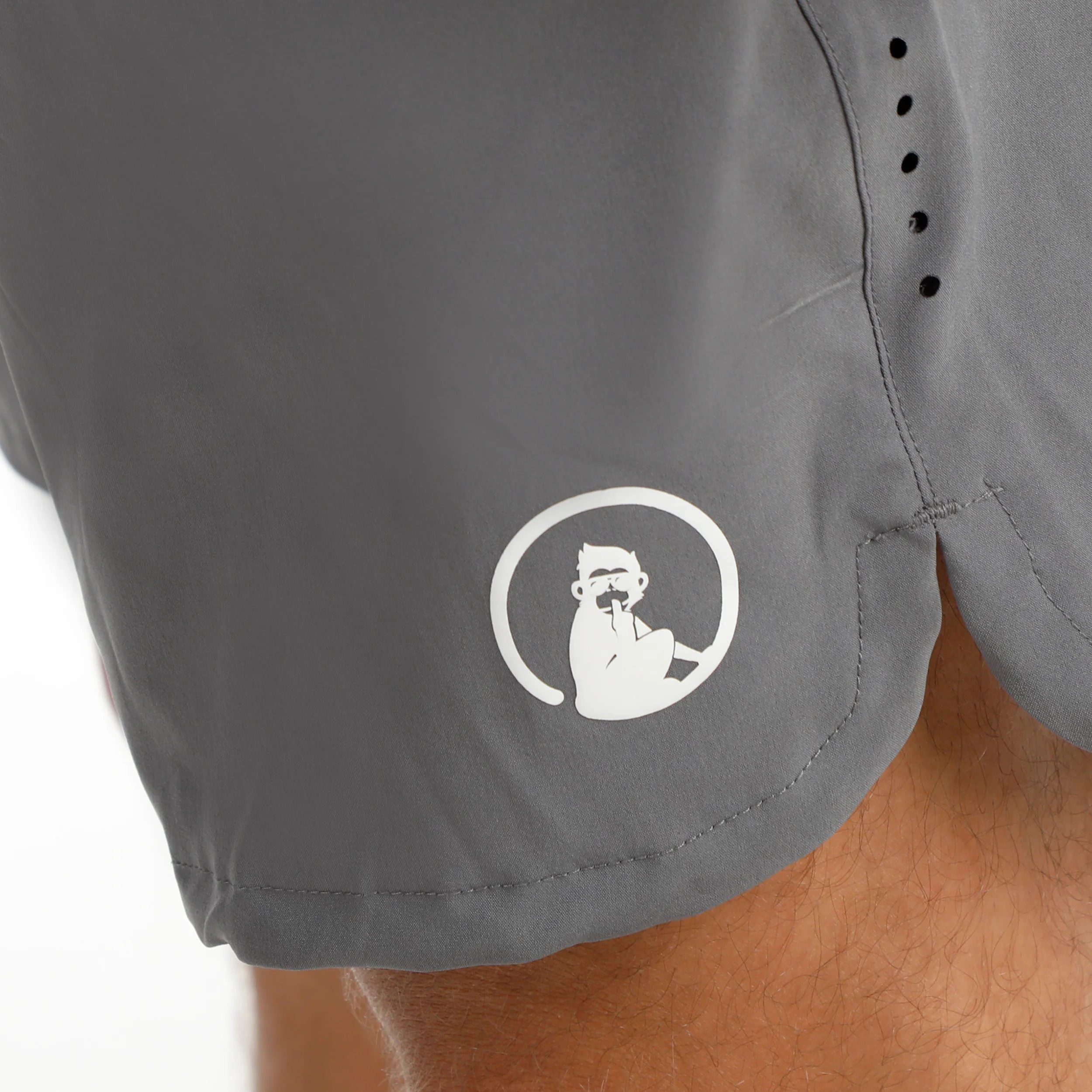Drop 7in Shorts Herren - grau, weiß - Image 9