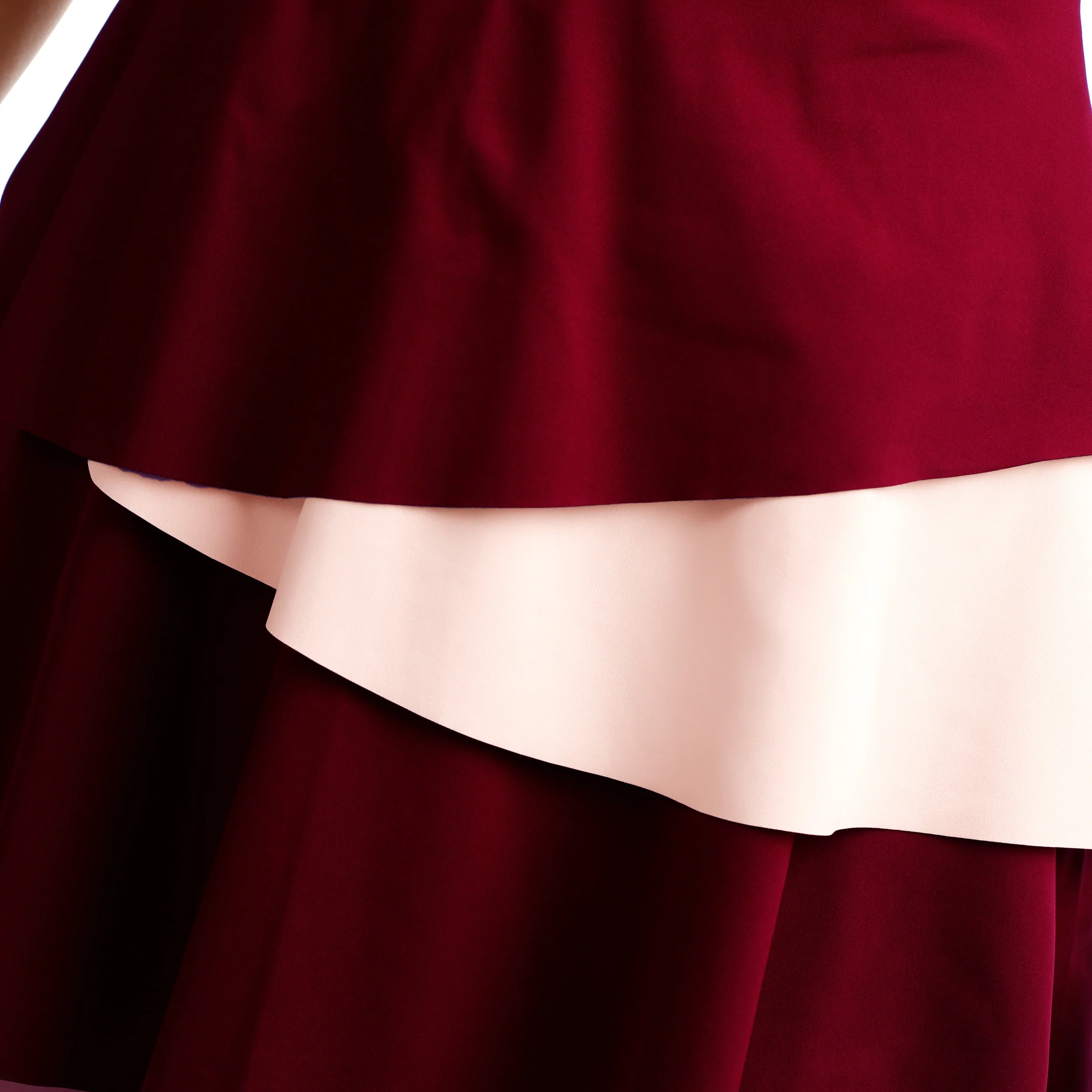 Endlessly Flounce Kleid Damen-Weinrot,Rosa - Image 10