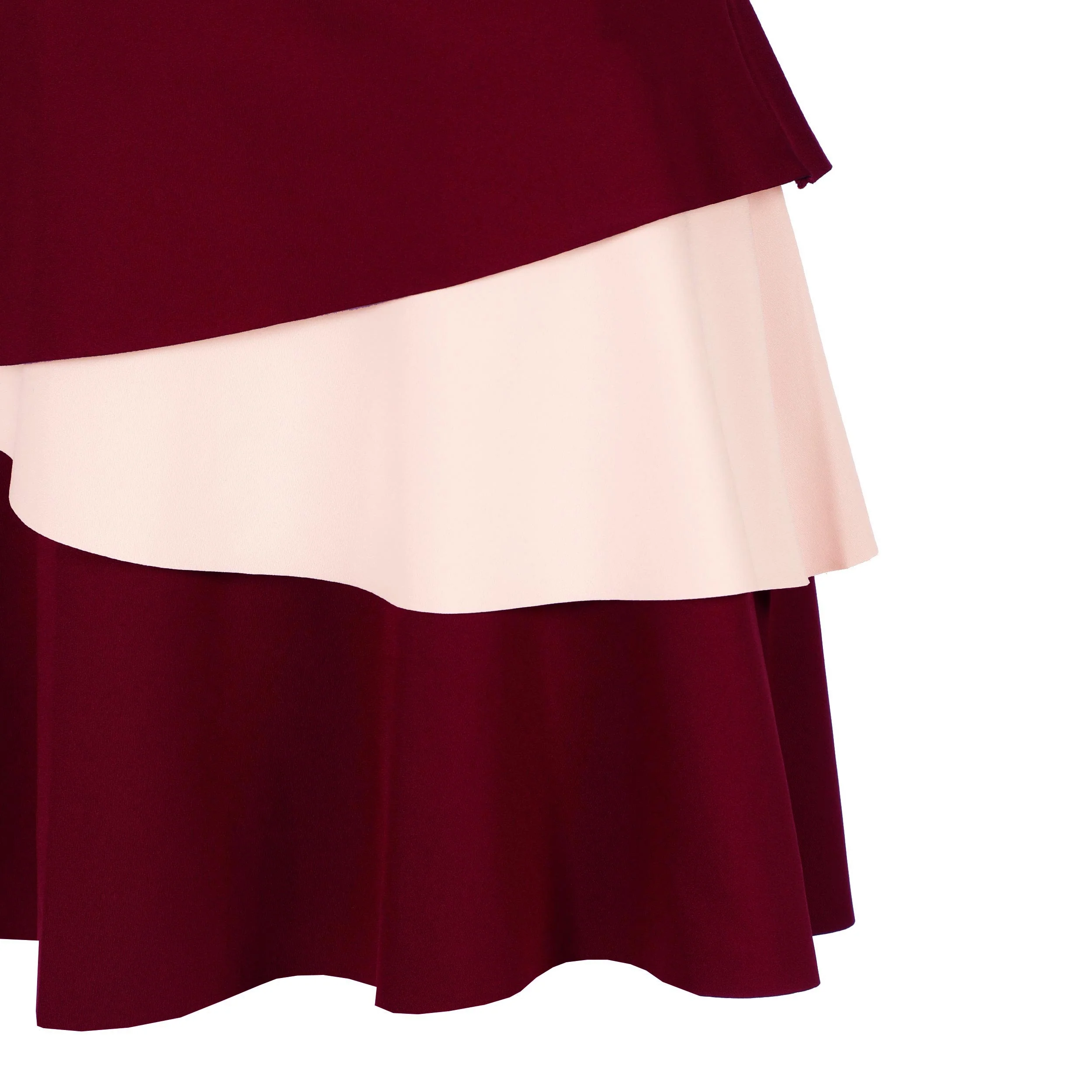 Endlessly Flounce Kleid Damen-Weinrot,Rosa - Image 11