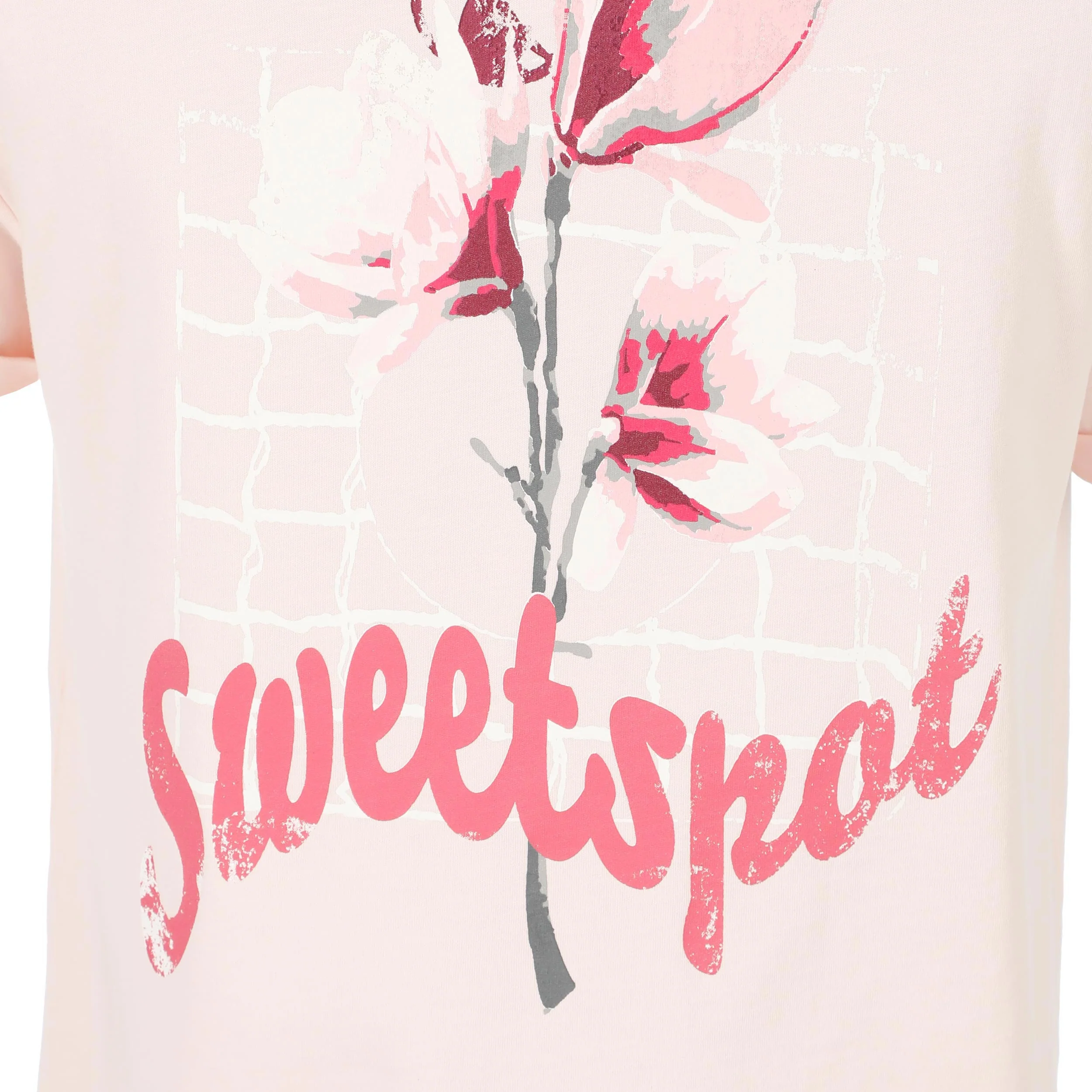 Endlessly Flower T-Shirt Damen-Rosa,Mehrfarbig - Image 6