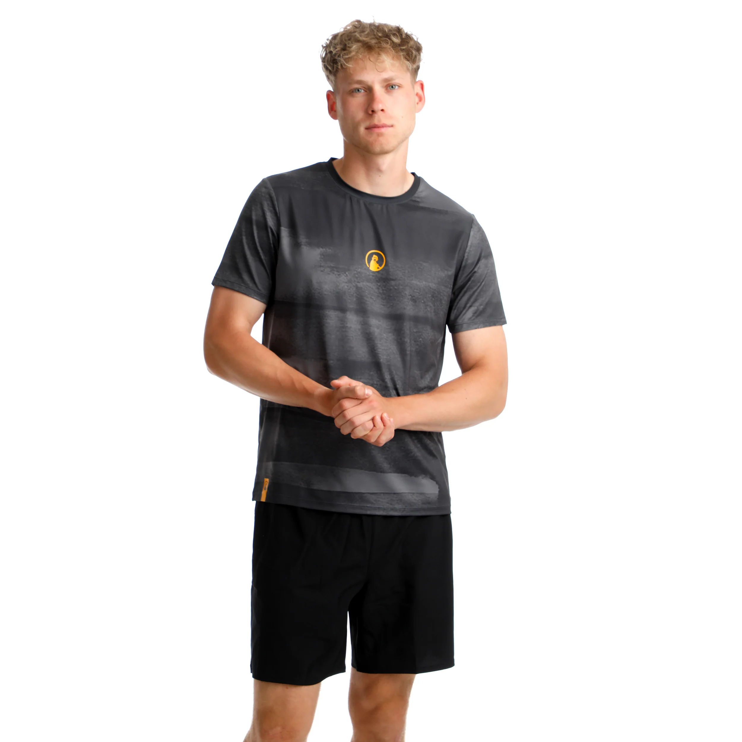 Endlessly Receiver Wipe T-Shirt Herren-Anthrazit,Orange - Image 5