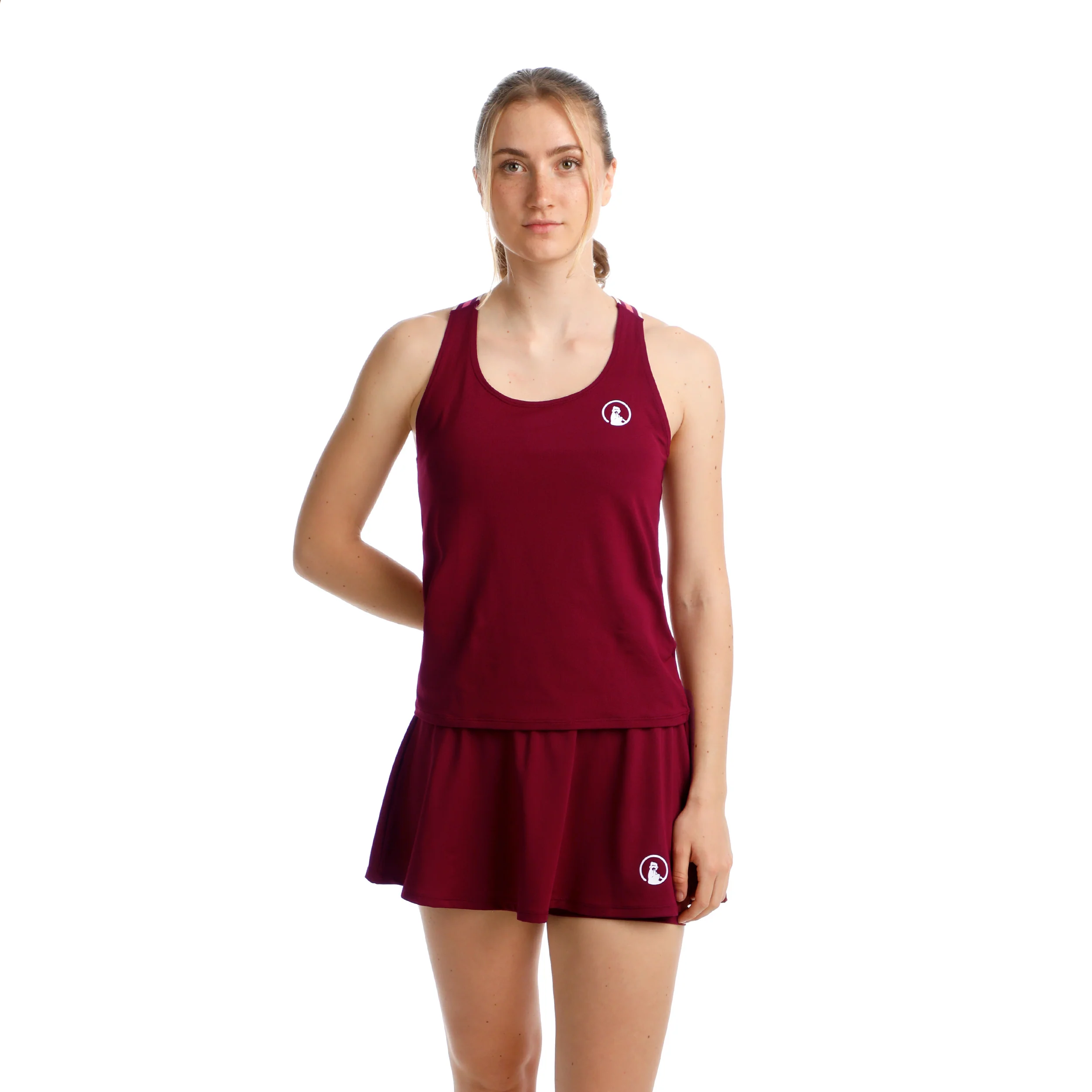 Endlessly Serve & Volley 2.0 Tank-Top Damen-Weinrot,Mehrfarbig - Image 4