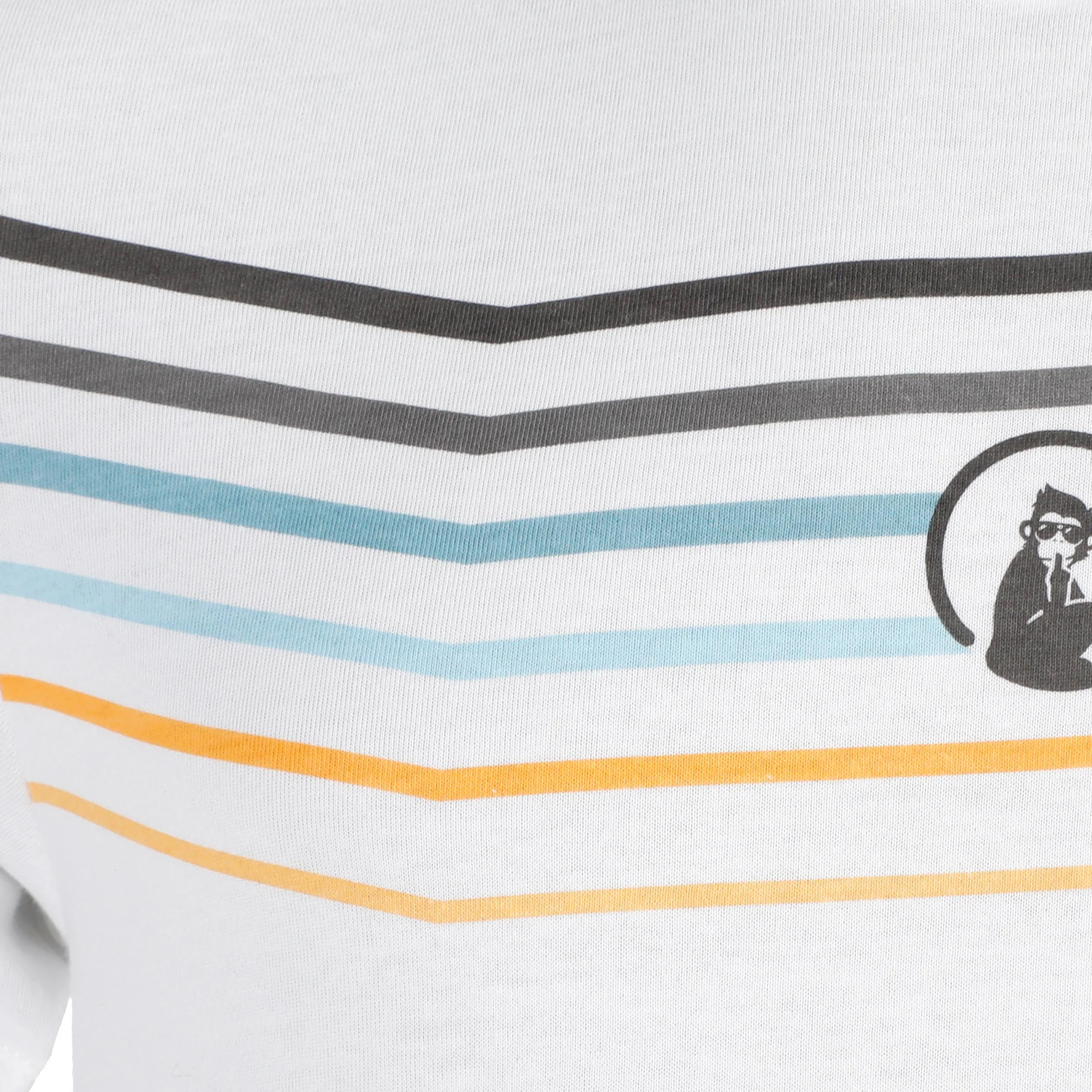 Endlessly Trainings Stripe T-Shirt Herren-Weiß,Mehrfarbig - Image 4