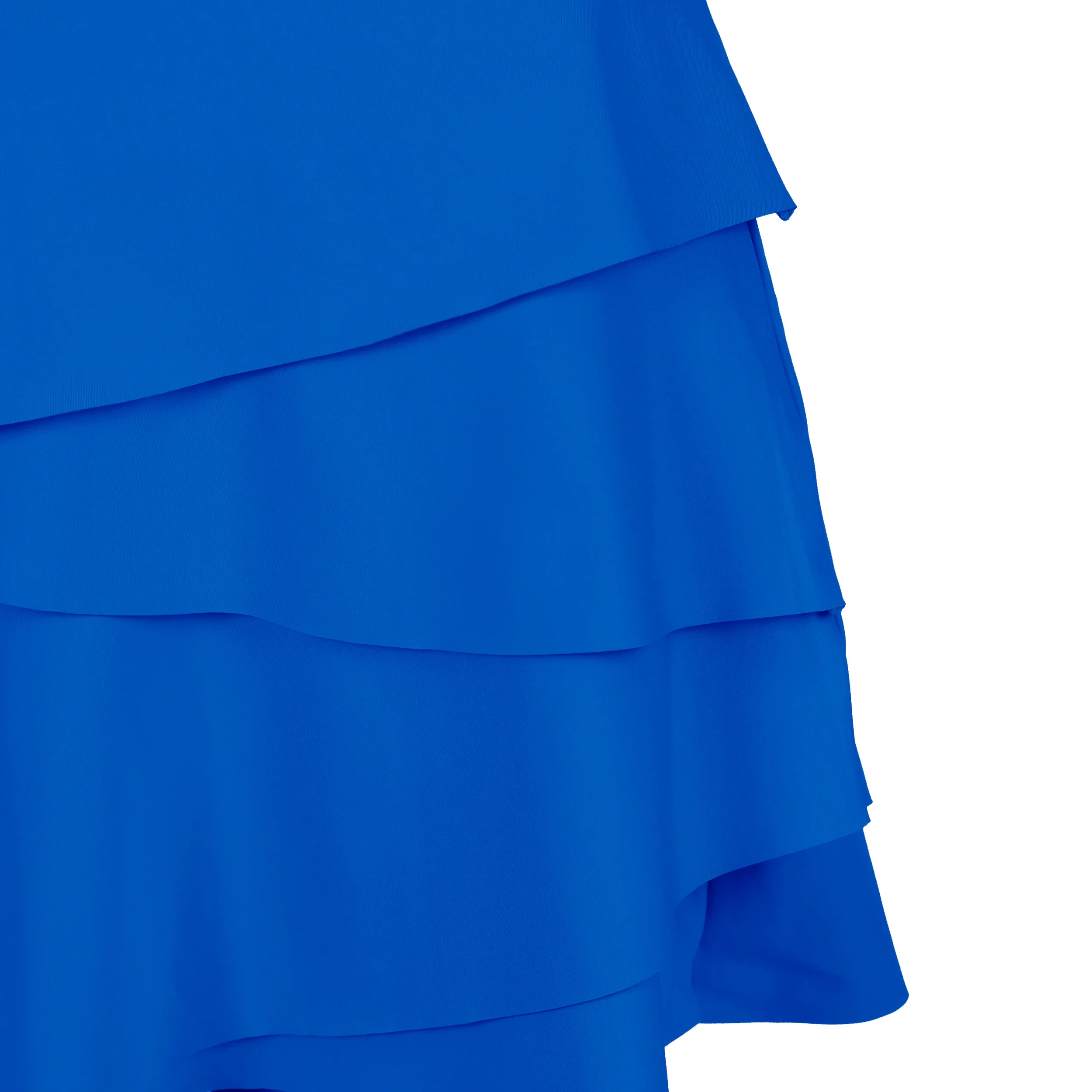 Flounce Kleid Damen - blau, weiß - Image 11