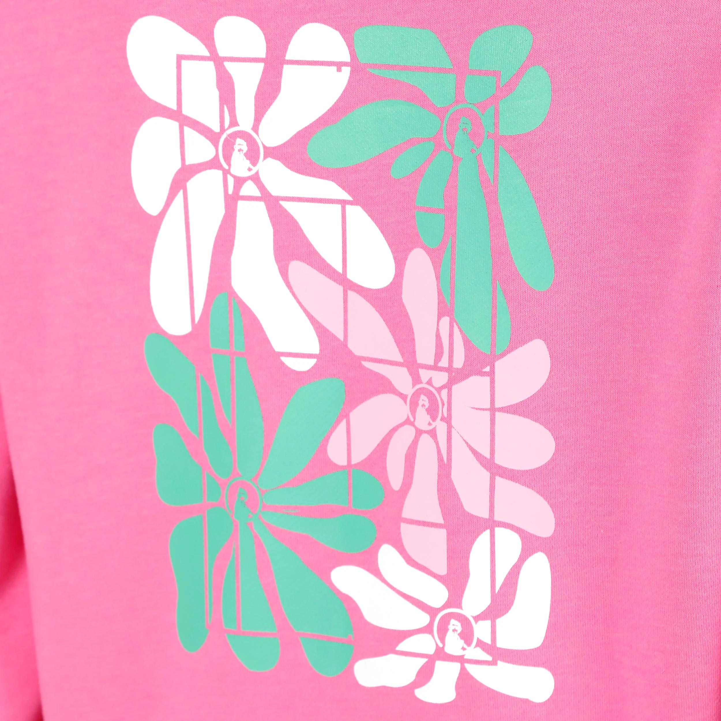 Joy Palm Court Sweatjacke Damen-pink, weiß - Image 6