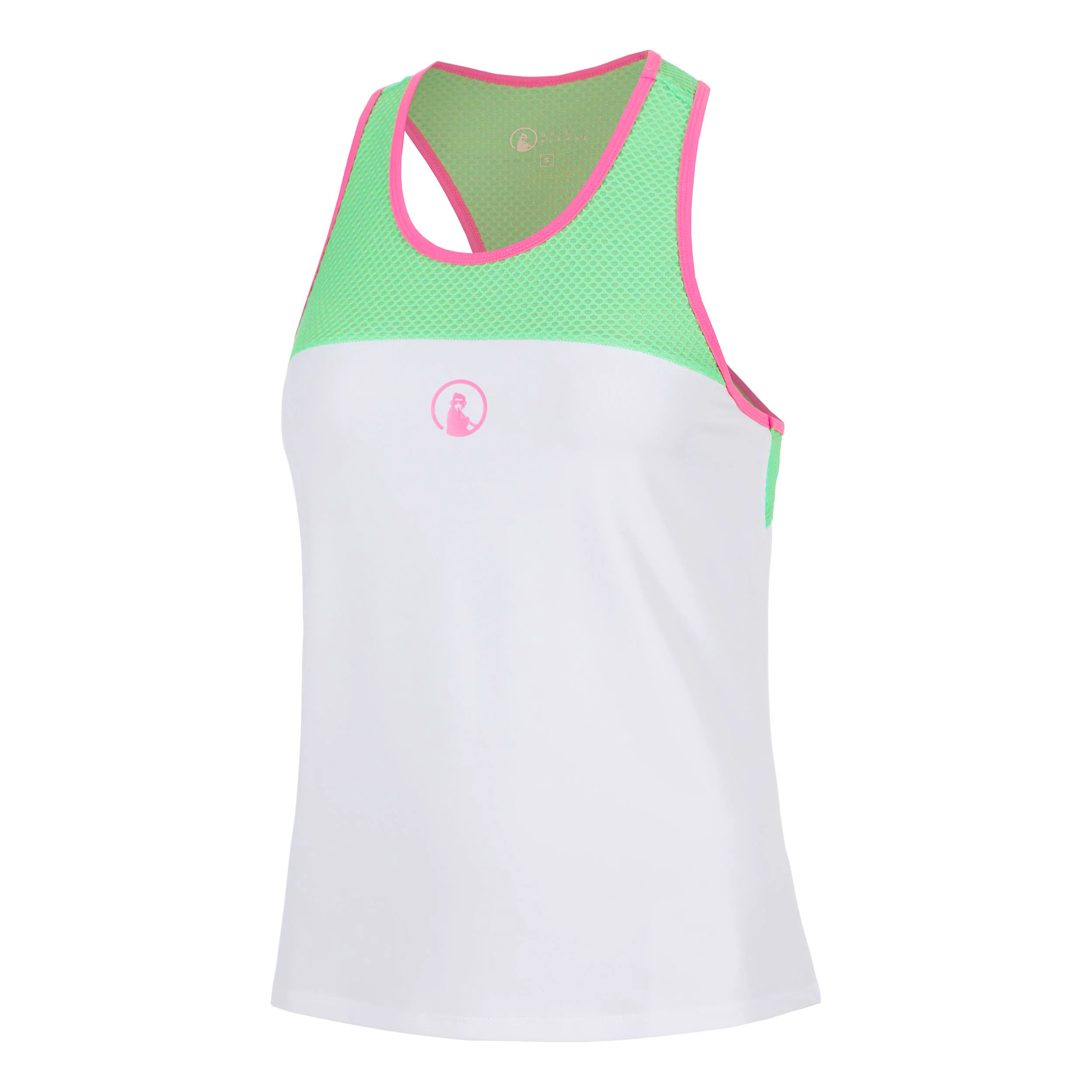 Joy Racerback Tank-Top Damen - grün, pink
