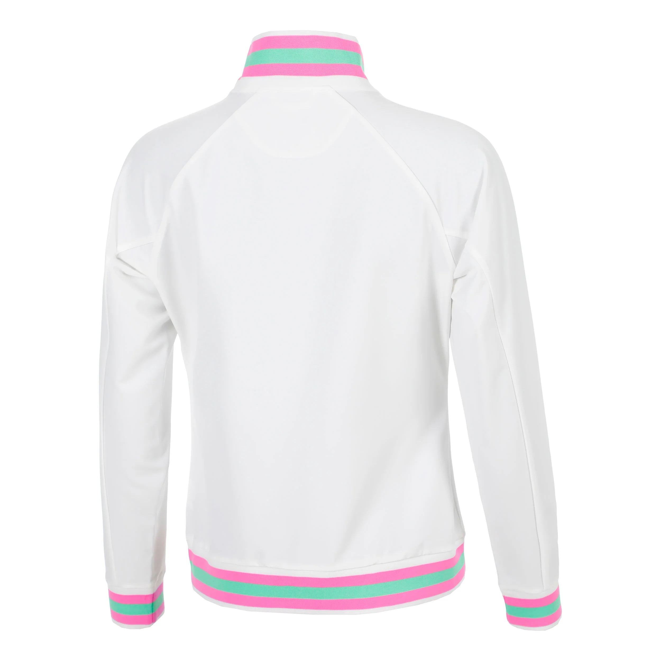 Joy Tipping Trainingsjacke Damen - weiß, grün - Image 2