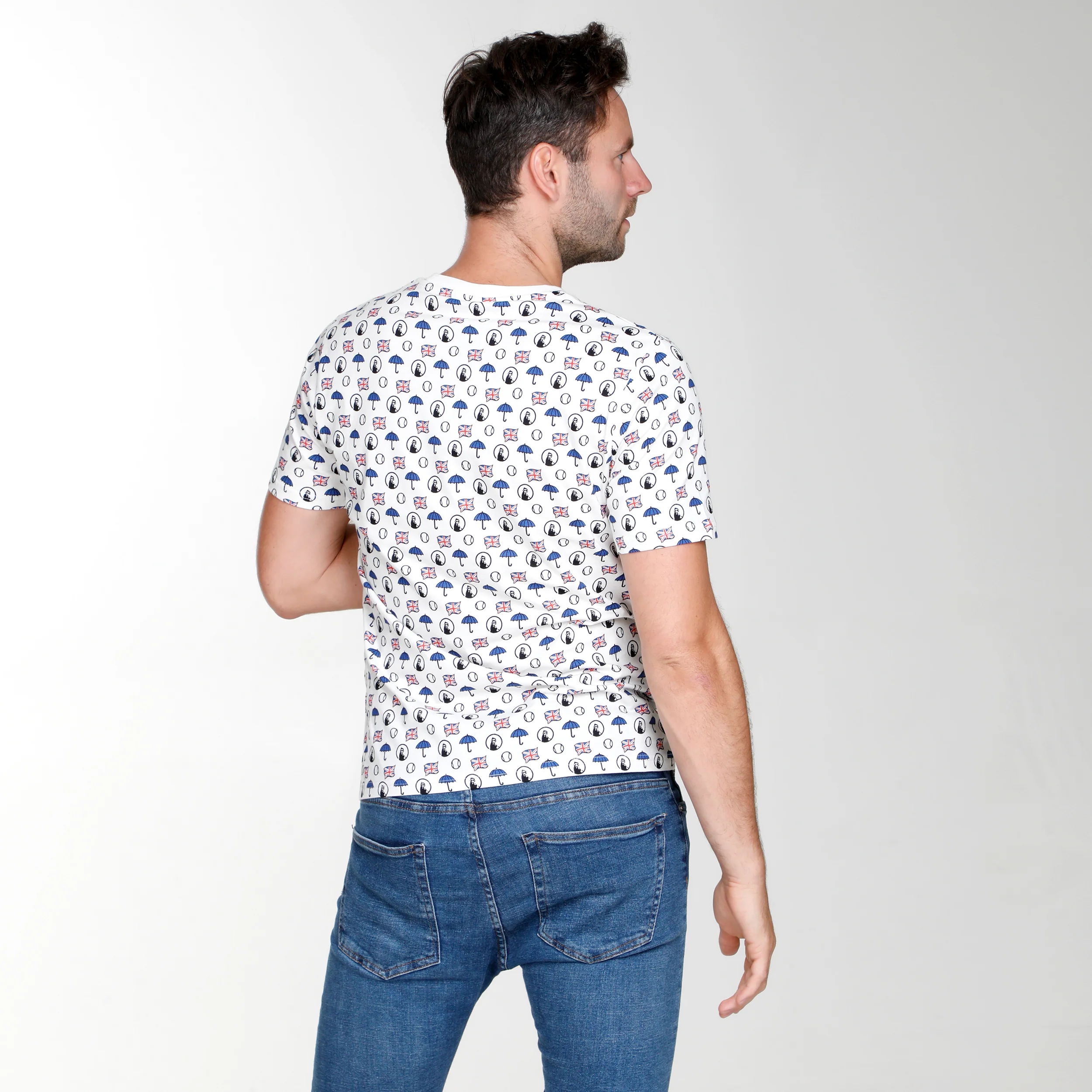 London Statement T-Shirt Herren-Weiß,Mehrfarbig - Image 4
