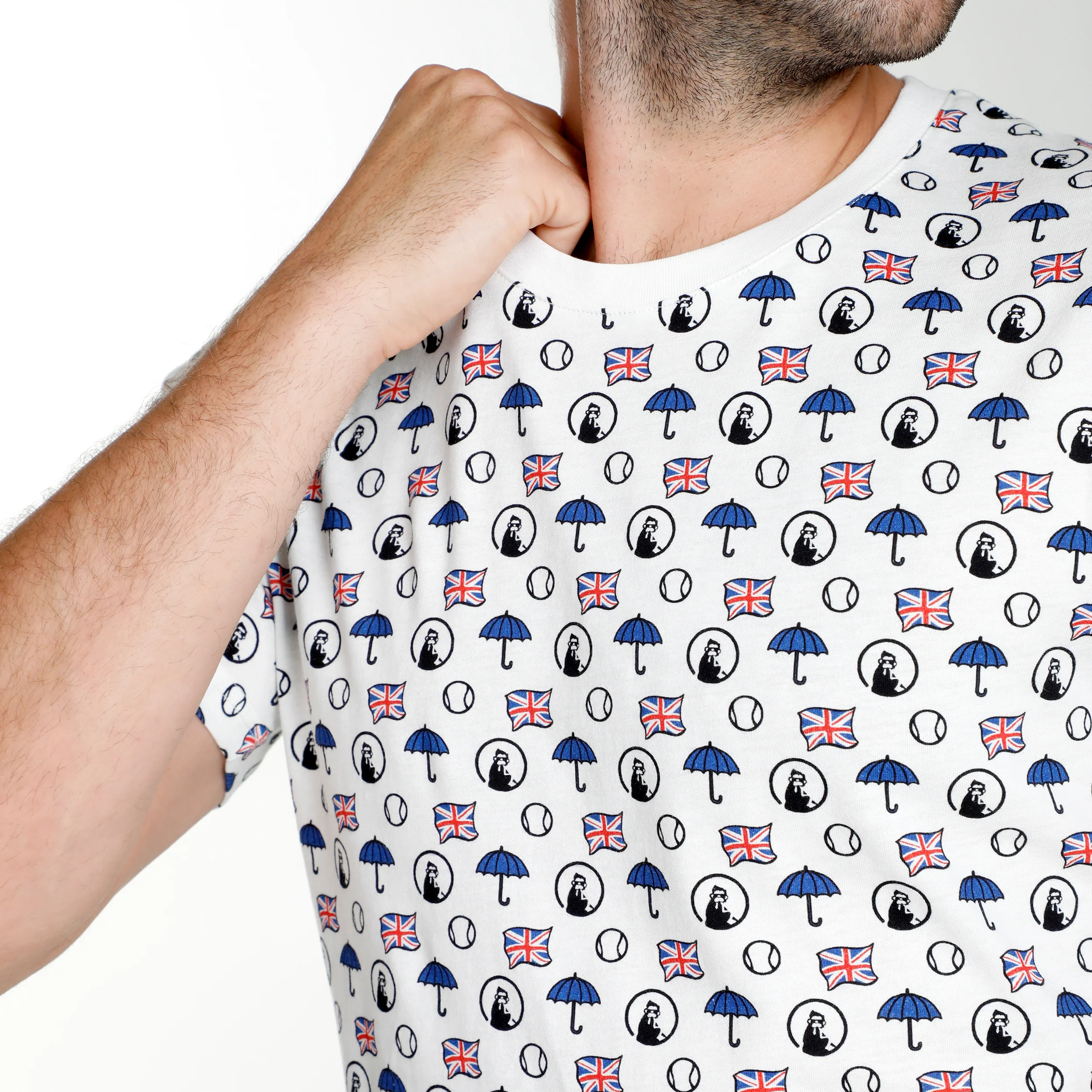 London Statement T-Shirt Herren-Weiß,Mehrfarbig - Image 6