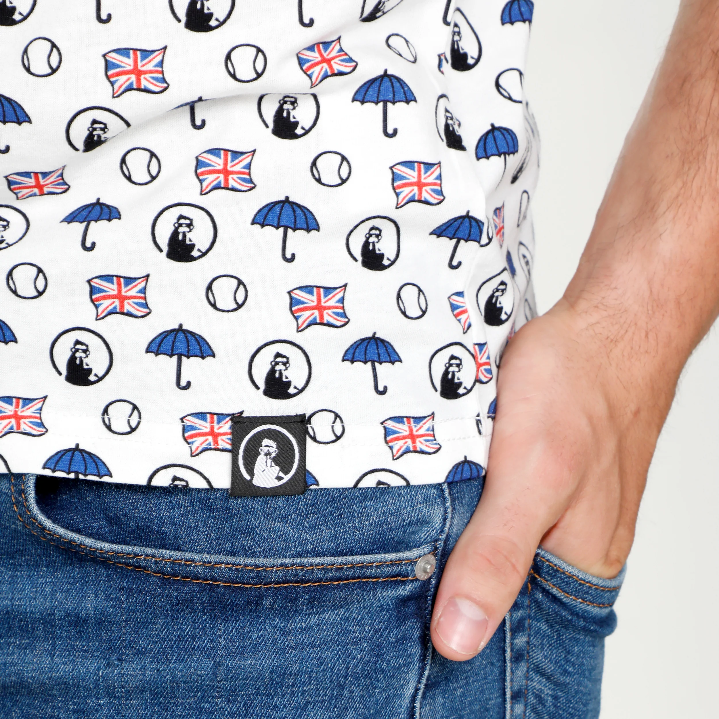 London Statement T-Shirt Herren-Weiß,Mehrfarbig - Image 7