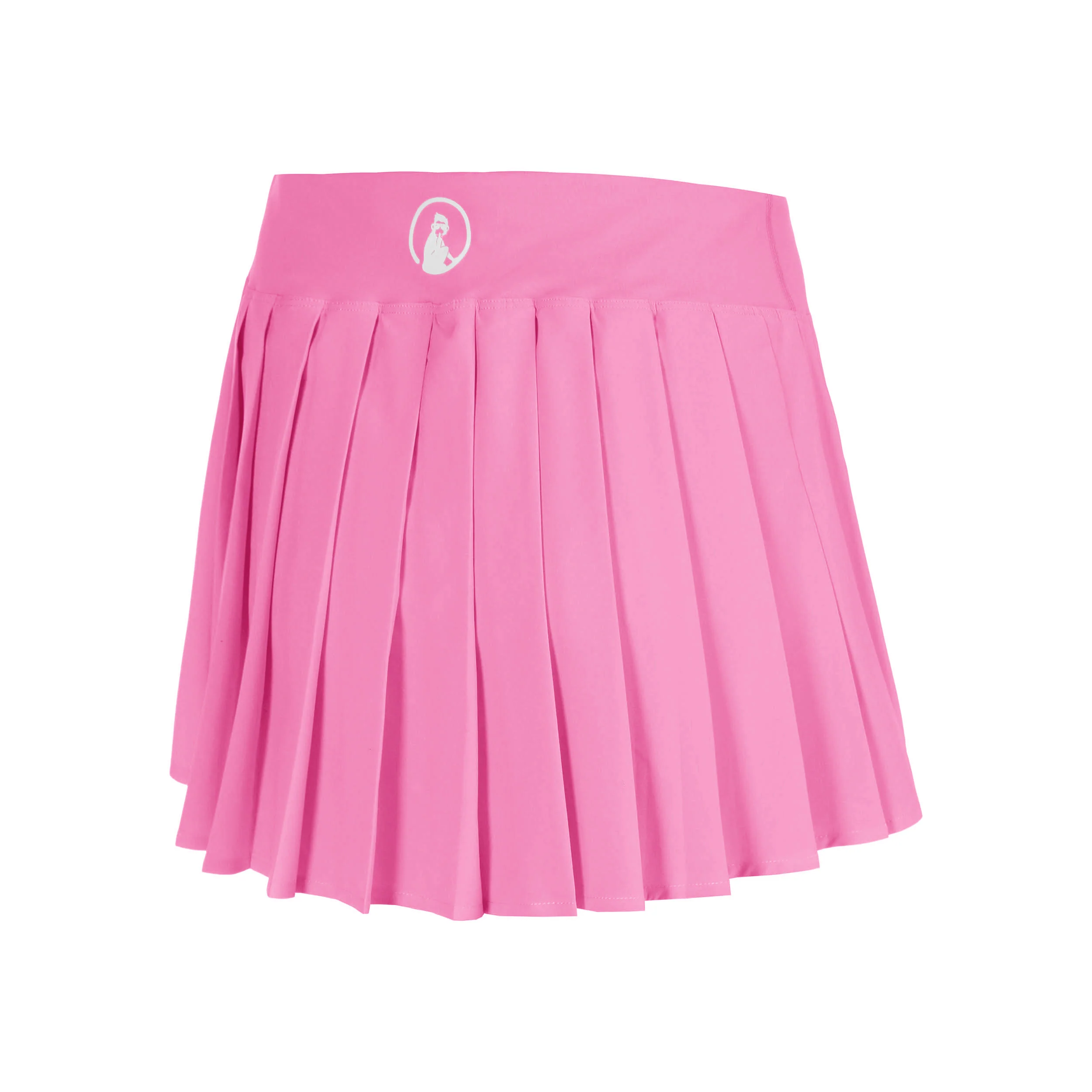 Love Pleated Rock Damen - pink, weiß - Image 2