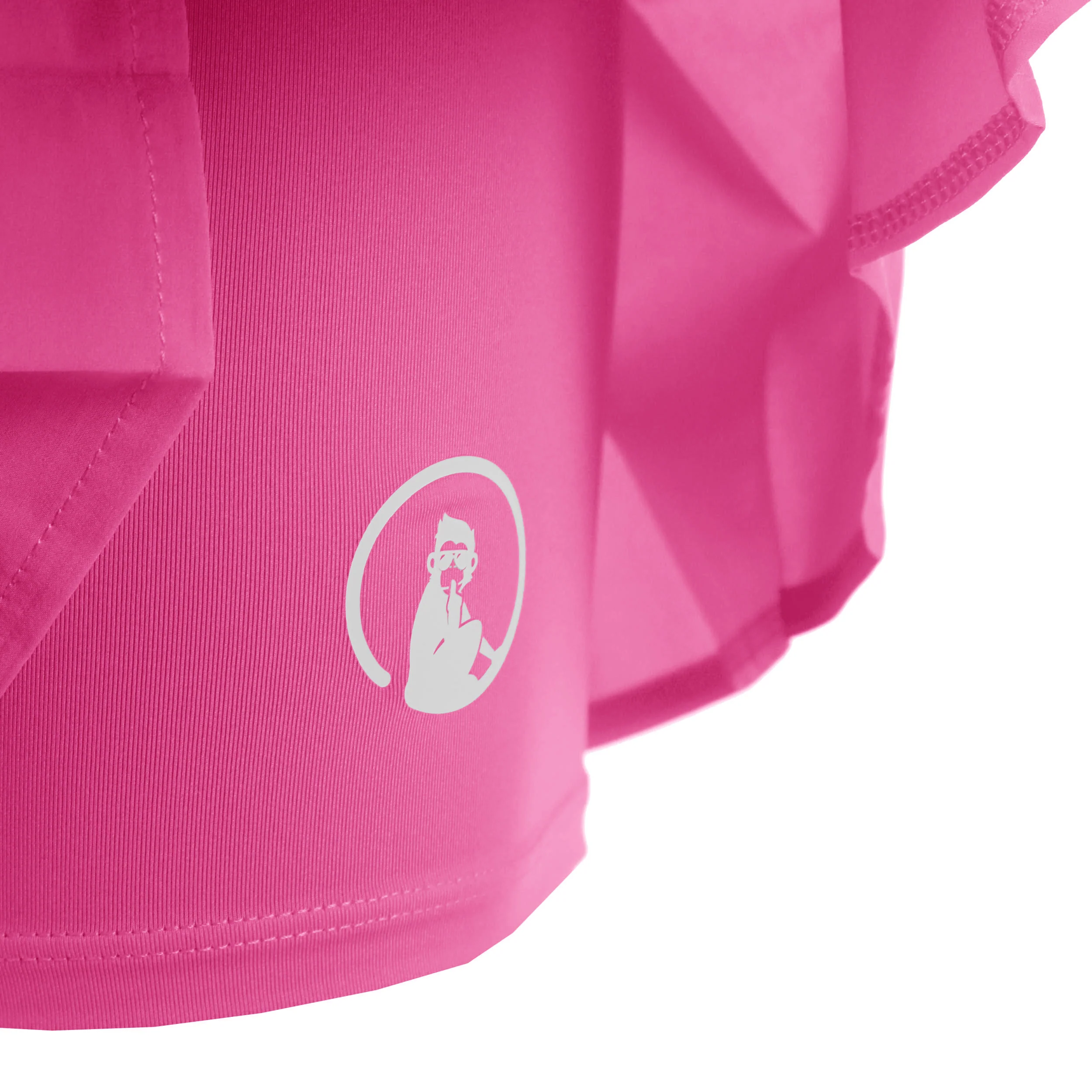 Love Pleated Rock Damen - pink, weiß - Image 3